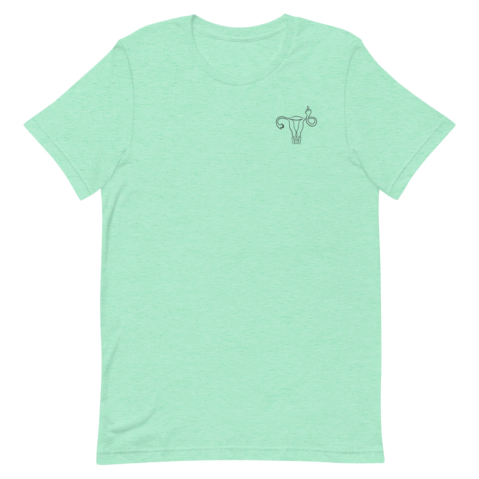 Middle Finger Uterus - Left Chest