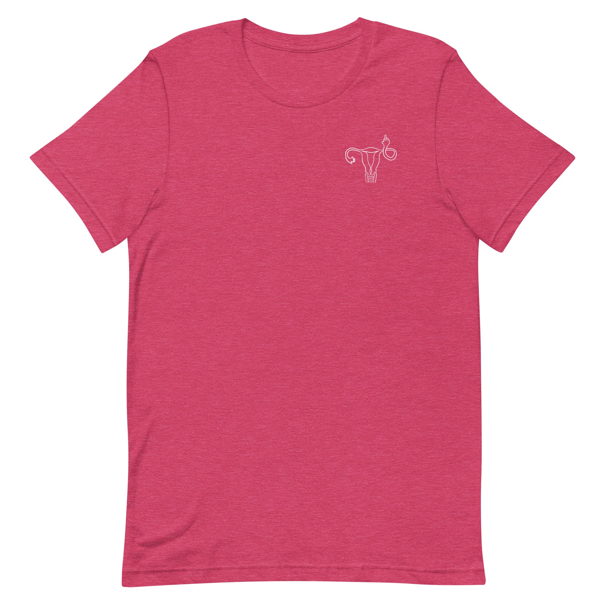 Middle Finger Uterus - Left Chest