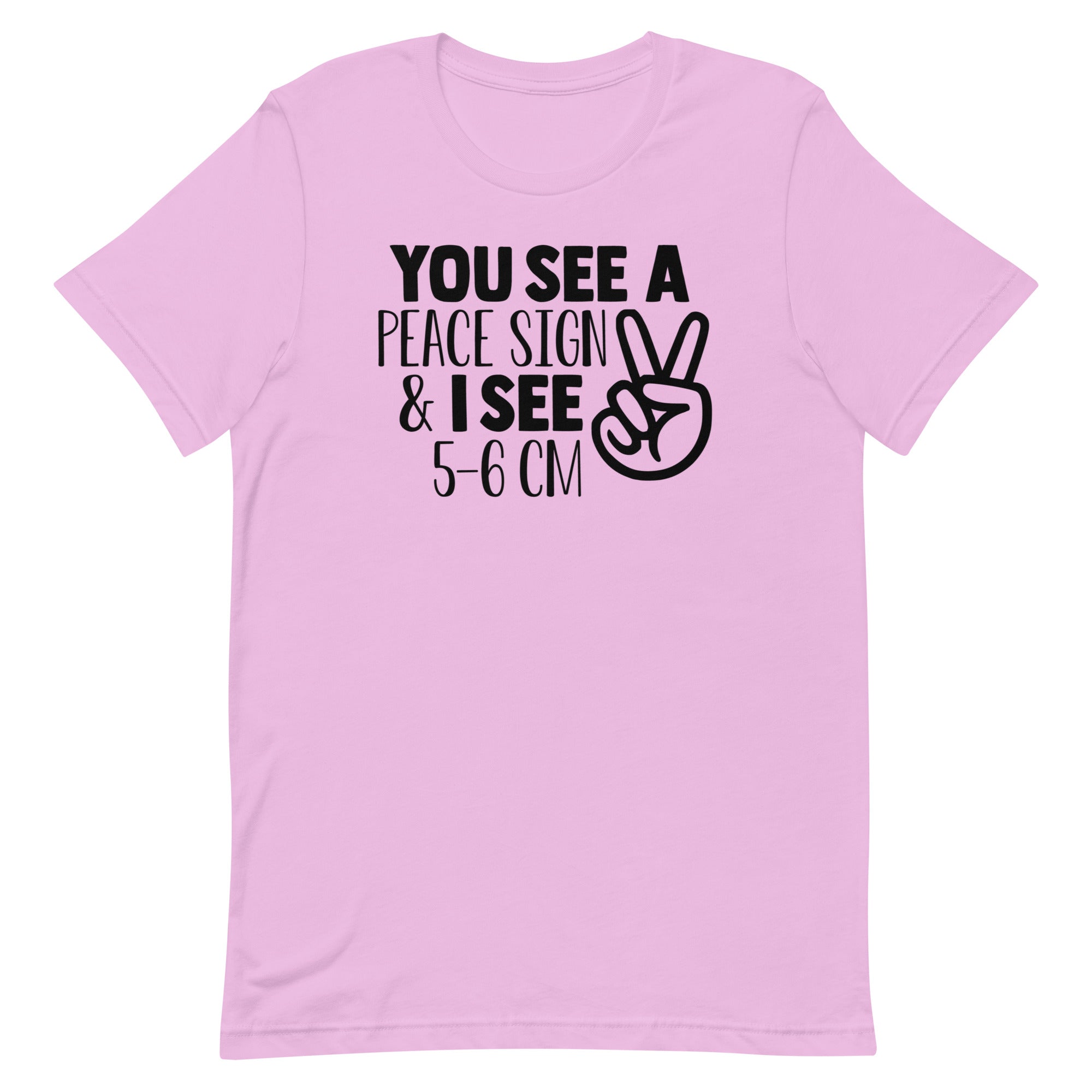 You See a Peace Sign & I See 5-6 cm