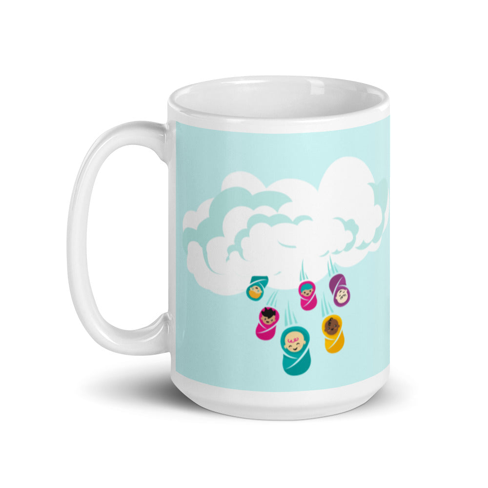 Mug: Raining Babies