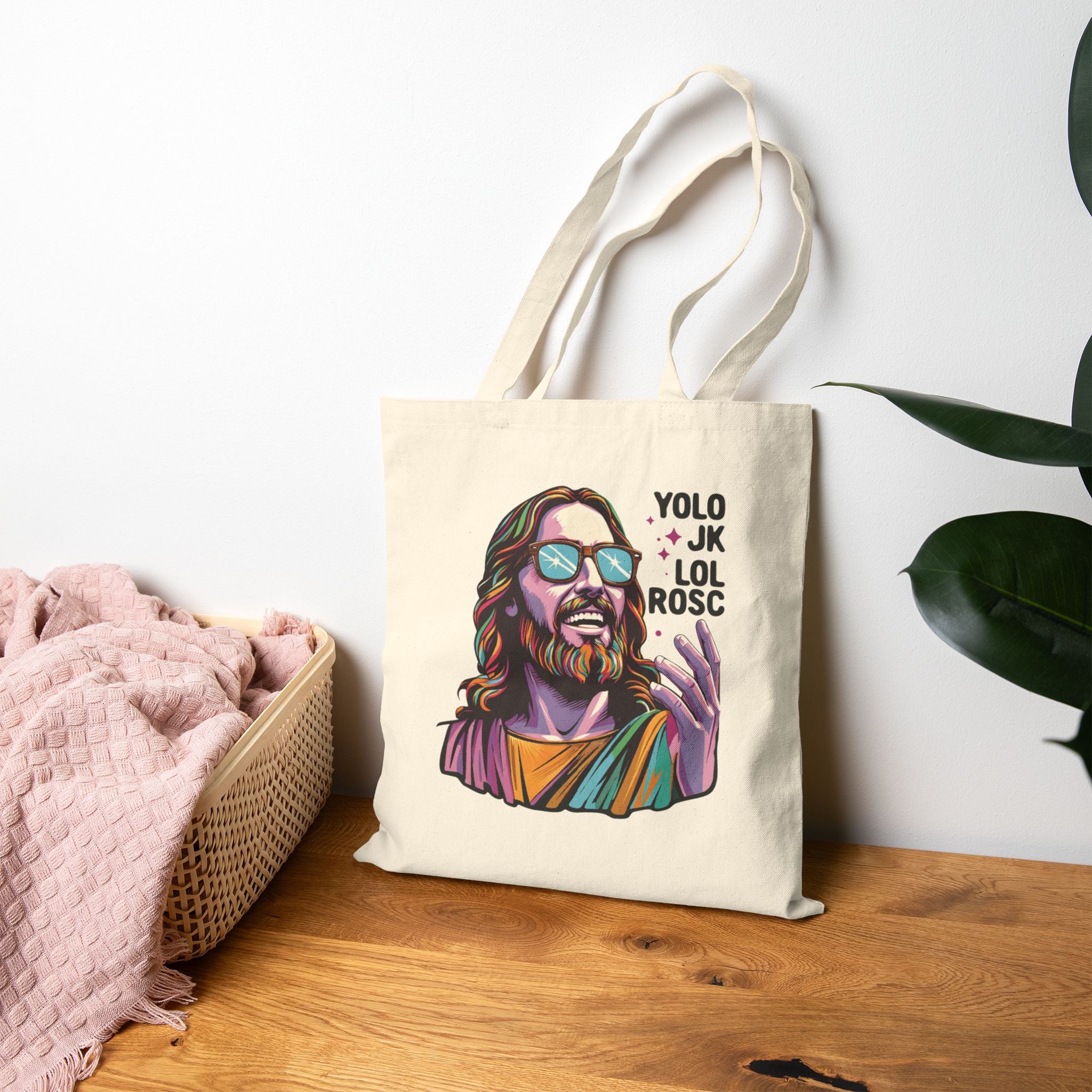 Tote Bag: YOLO LOL jk ROSC Jesus Nurse