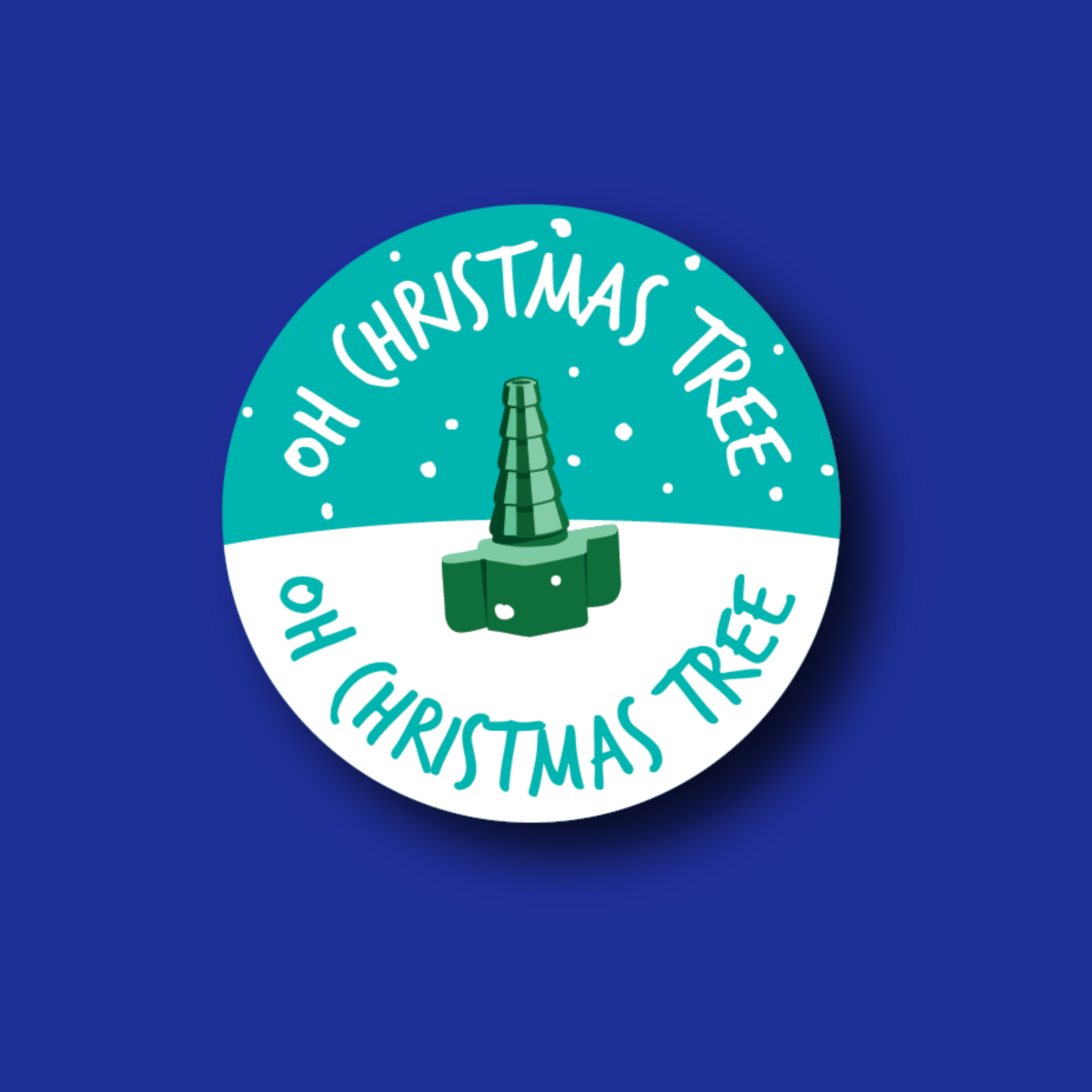 Badge Topper: Oh Christmas Tree, Oh Christmas Tree