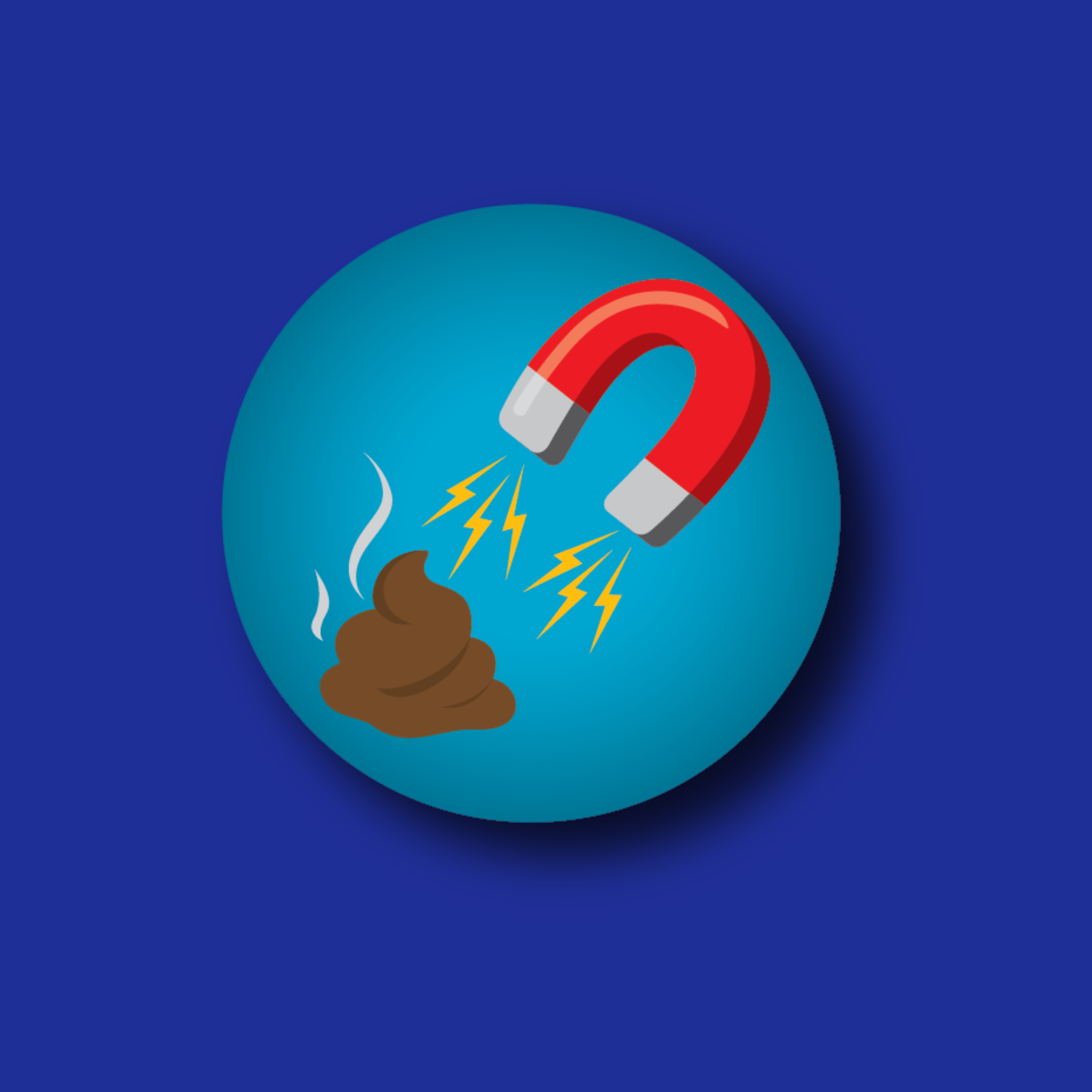 Badge Topper: Shit Magnet