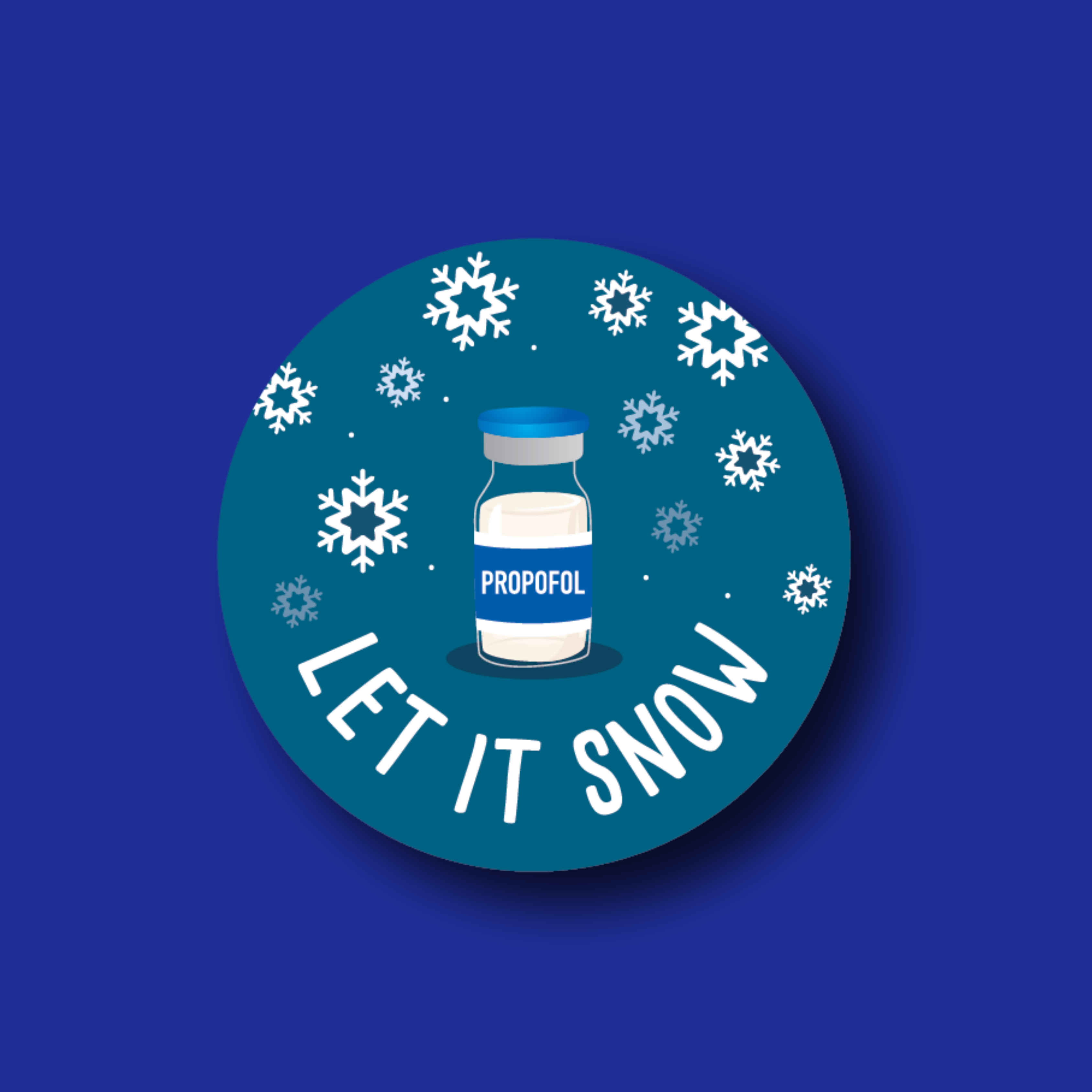 Badge Topper: Let it Snow