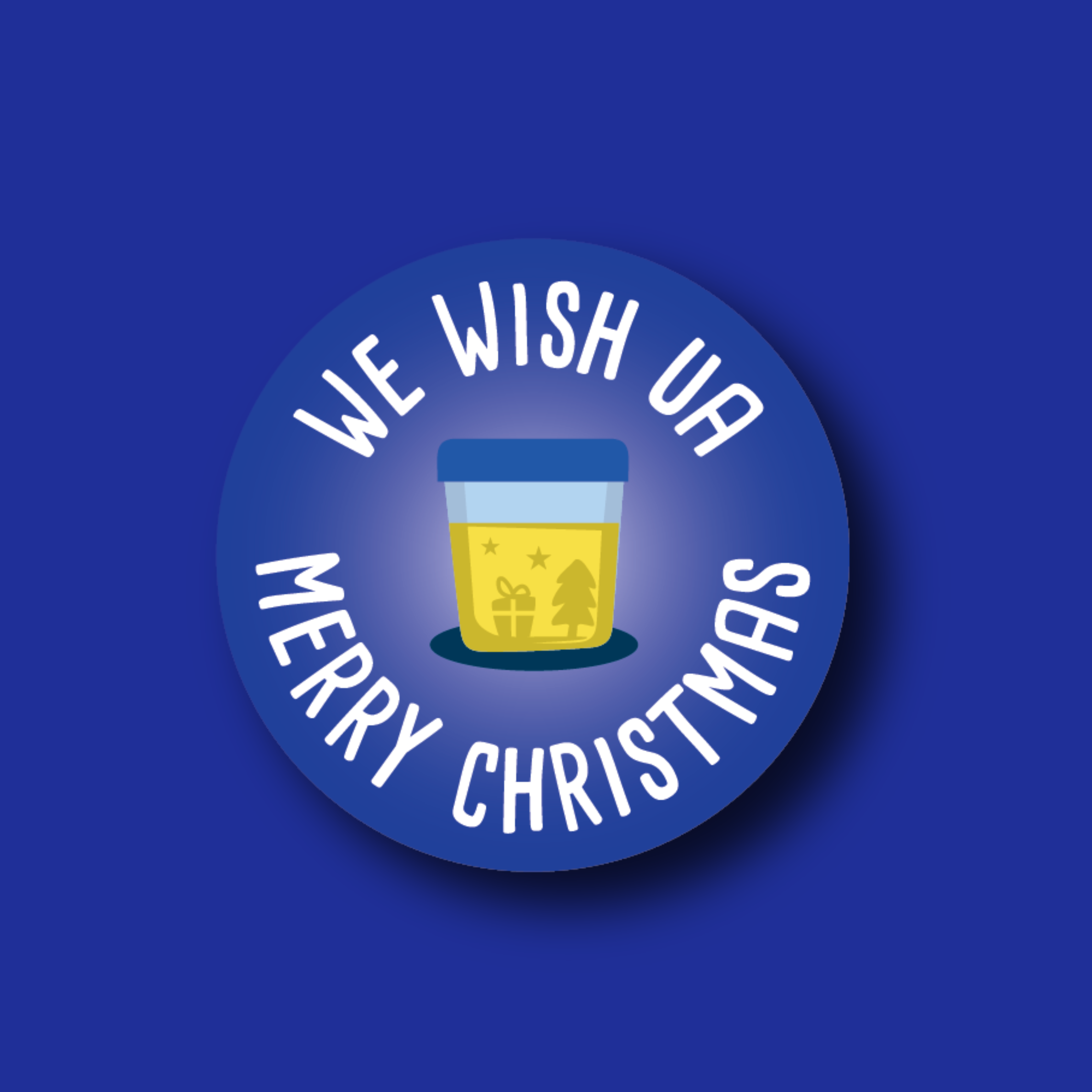 Badge Topper: We Wish UA Merry Christmas