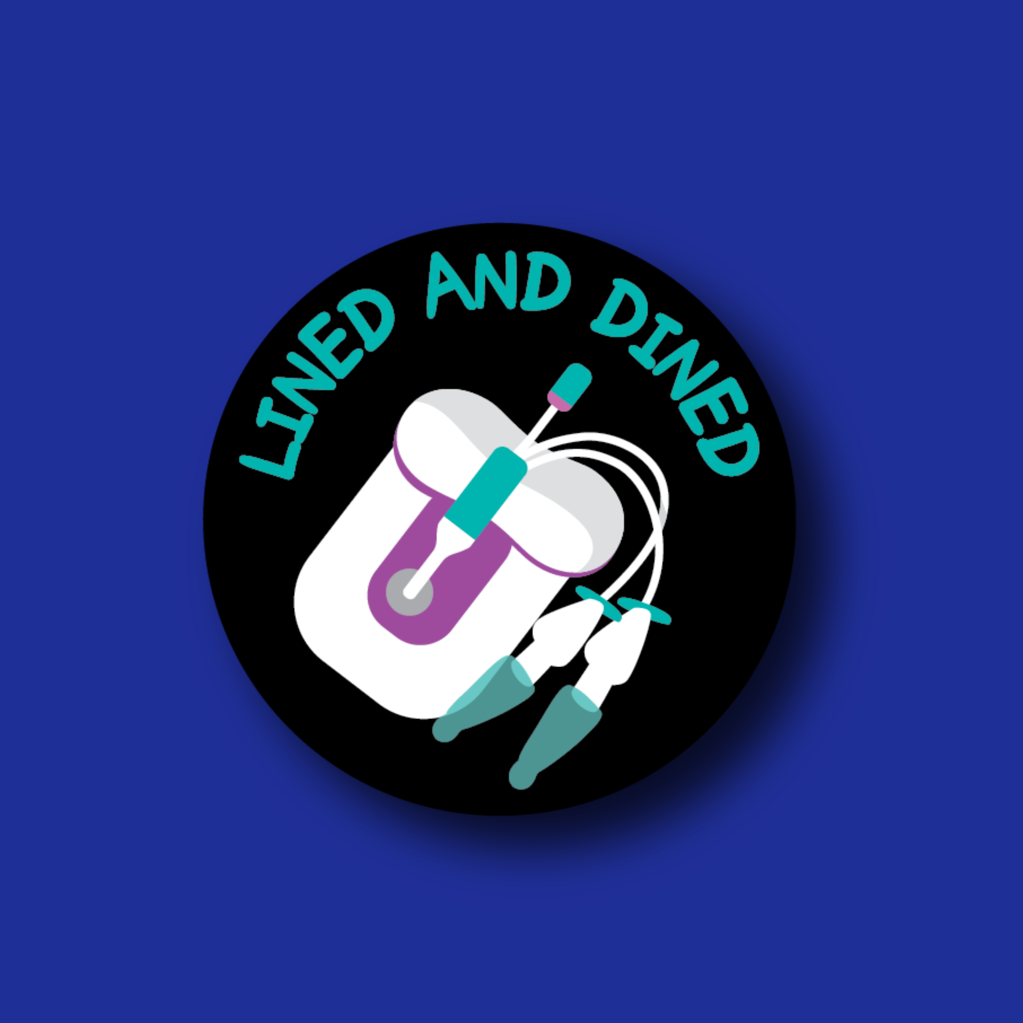 Badge Topper: Lined and Dined