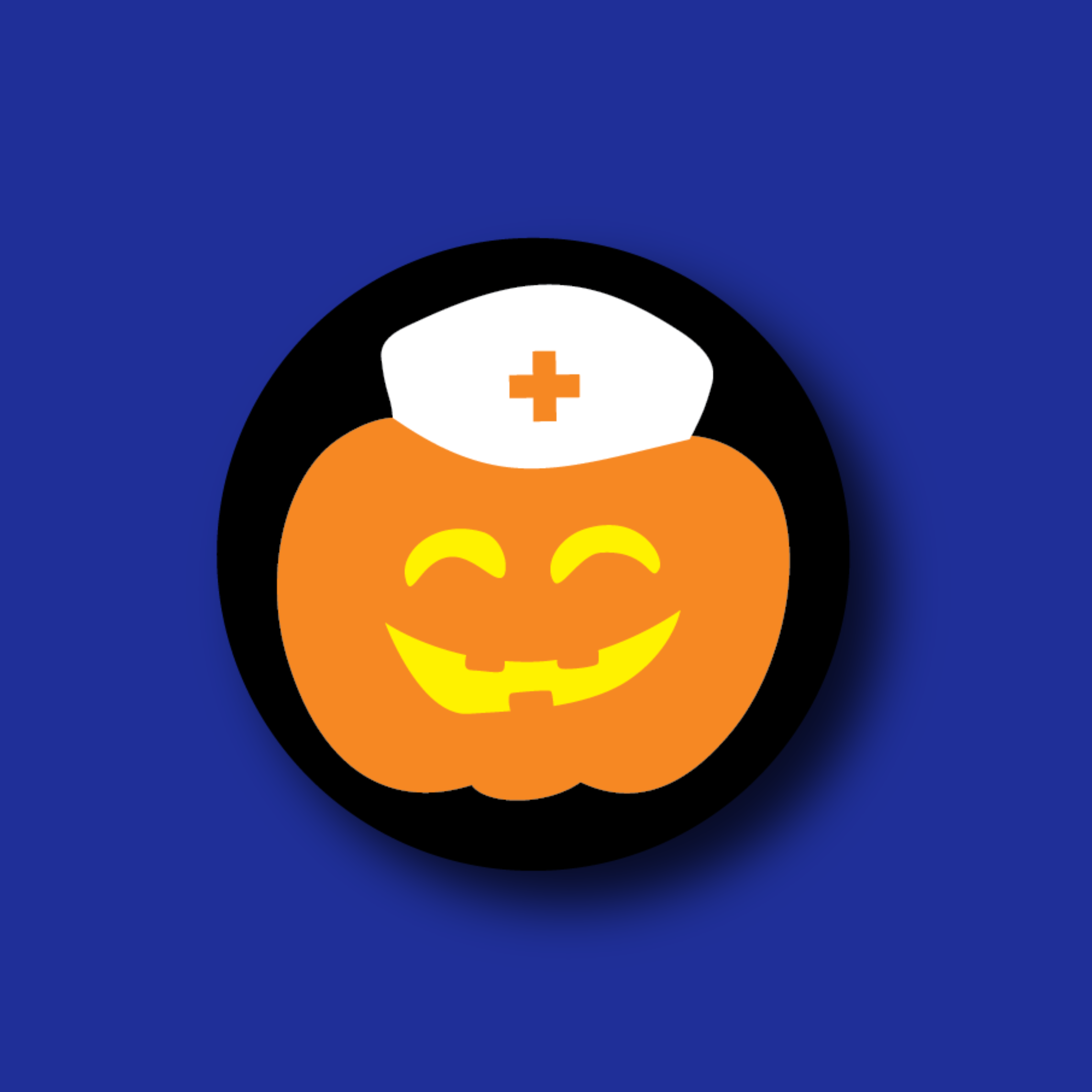 Badge Topper: Nurse Jackolantern
