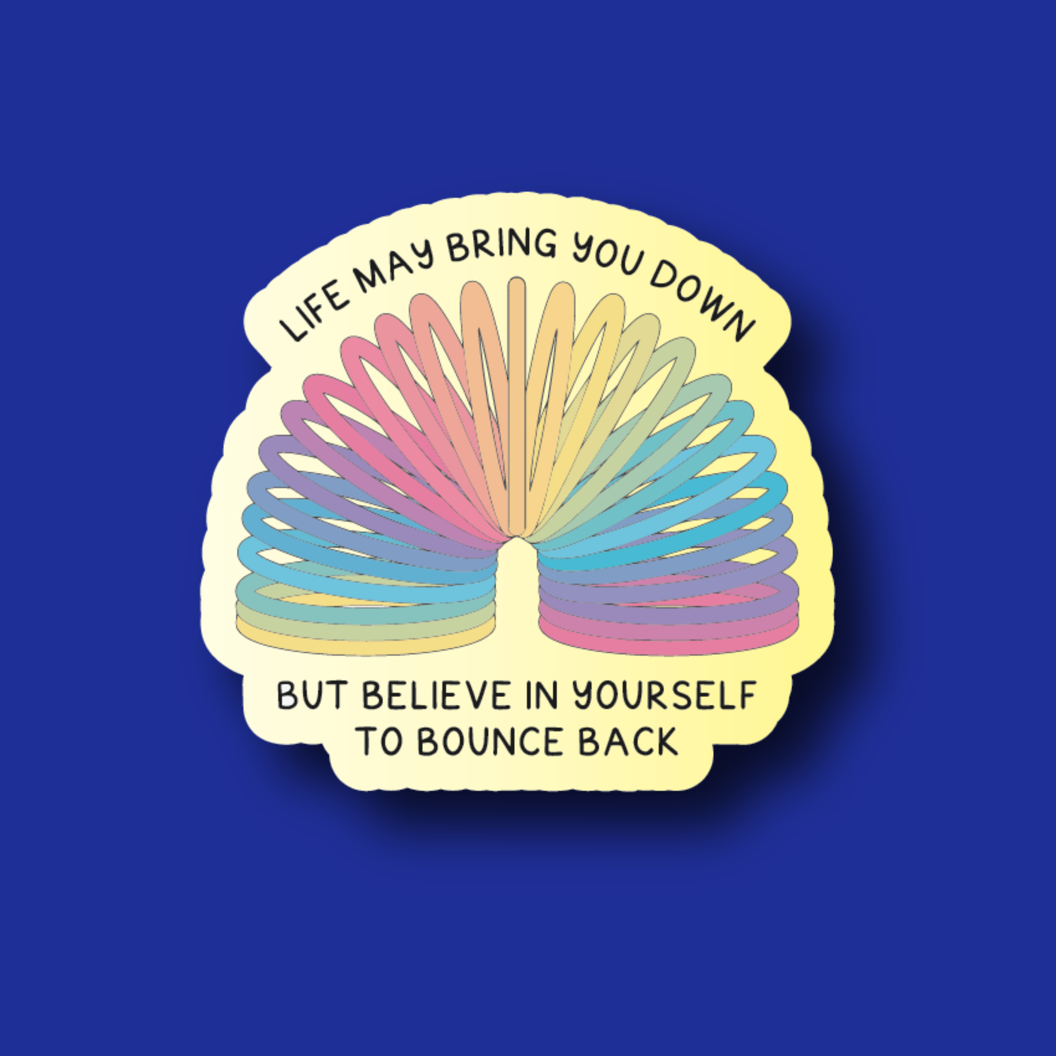 Badge Topper: Life may bring you down