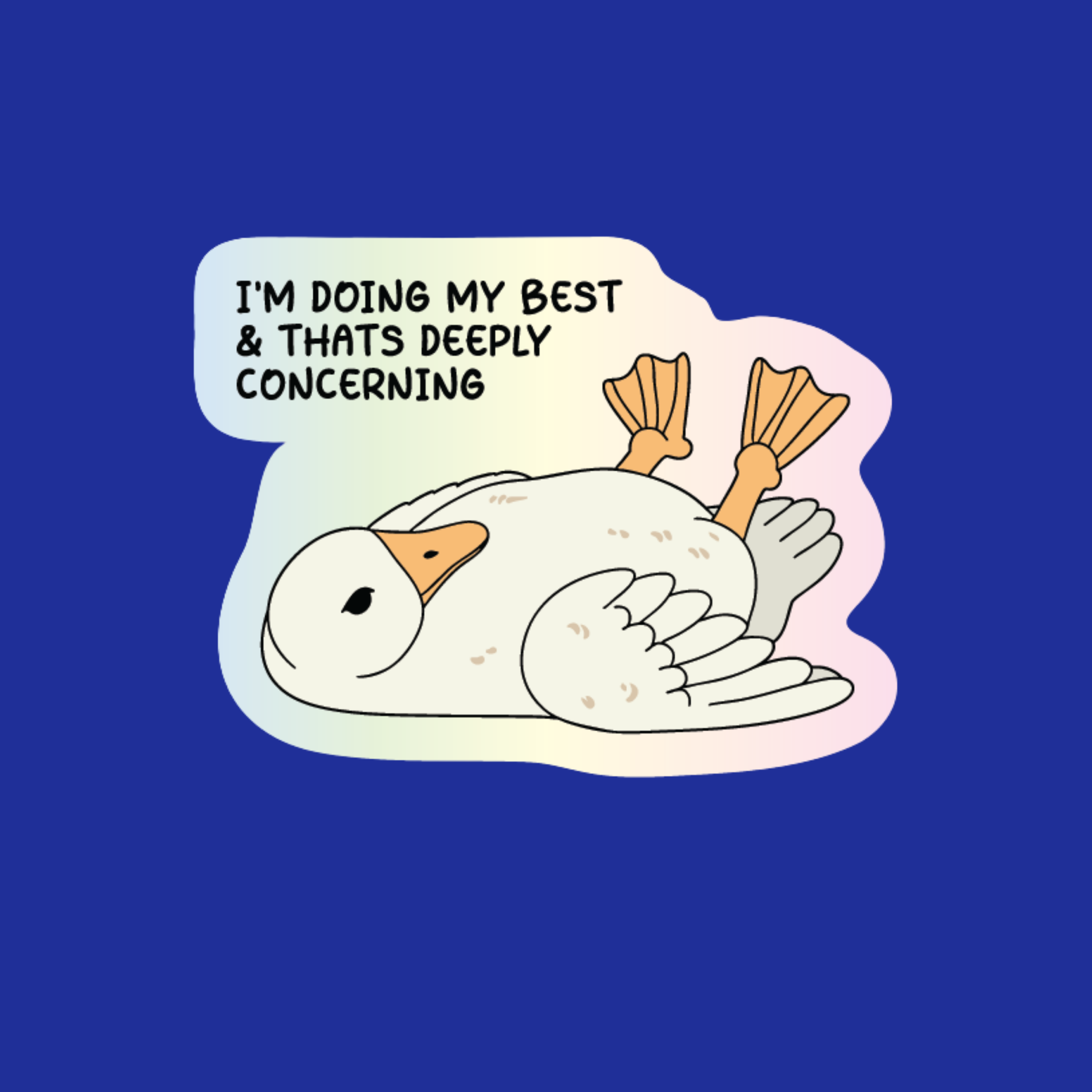 Badge Topper: I'm doing my best & that's deeply concerning