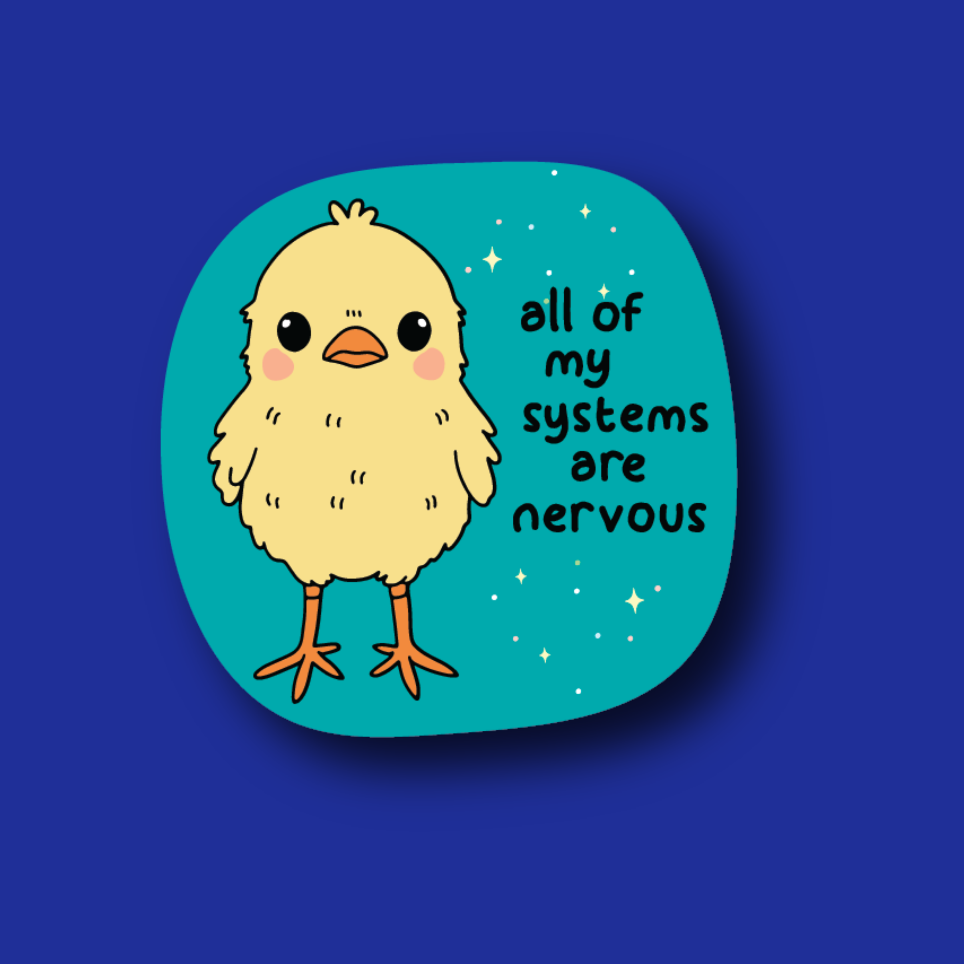 Badge Topper: All of my systems are nervous