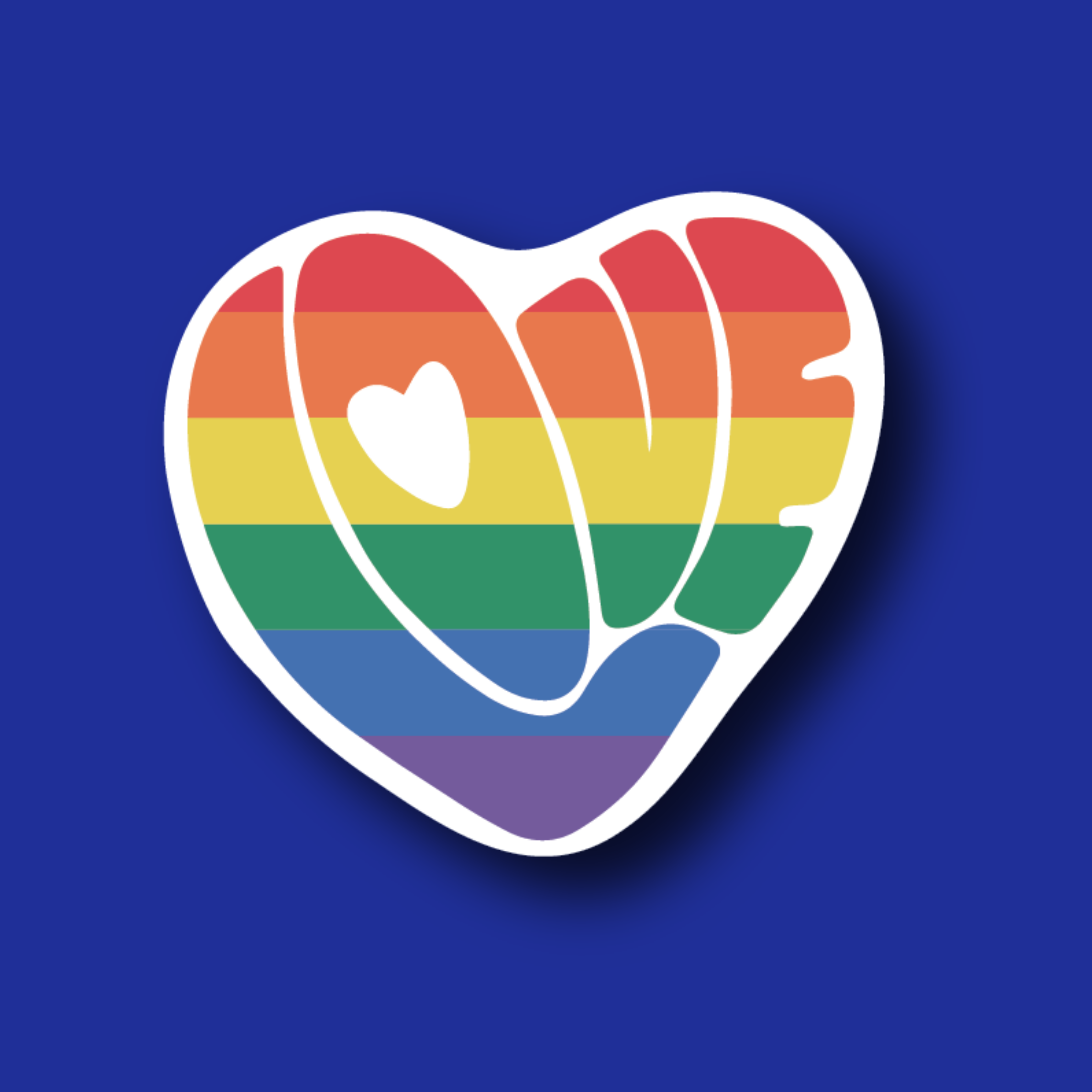 Badge Topper: Pride Heart