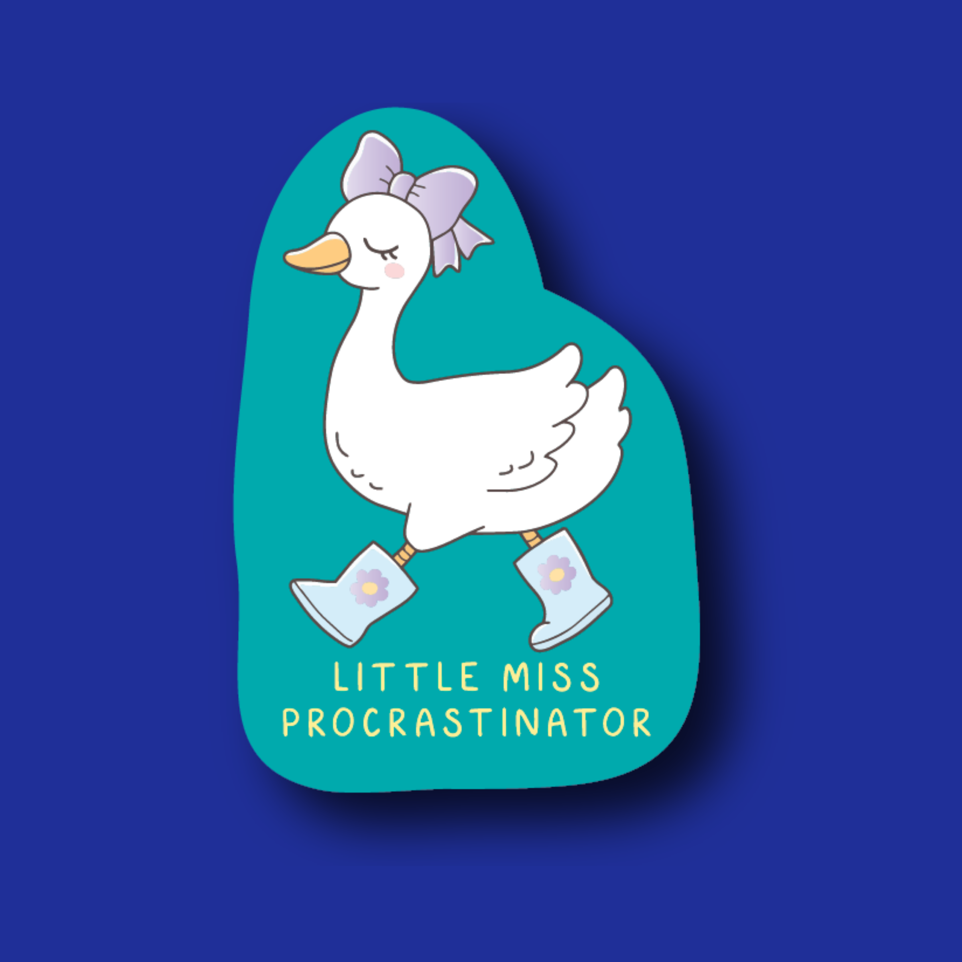Badge Topper: Little miss procrastinator