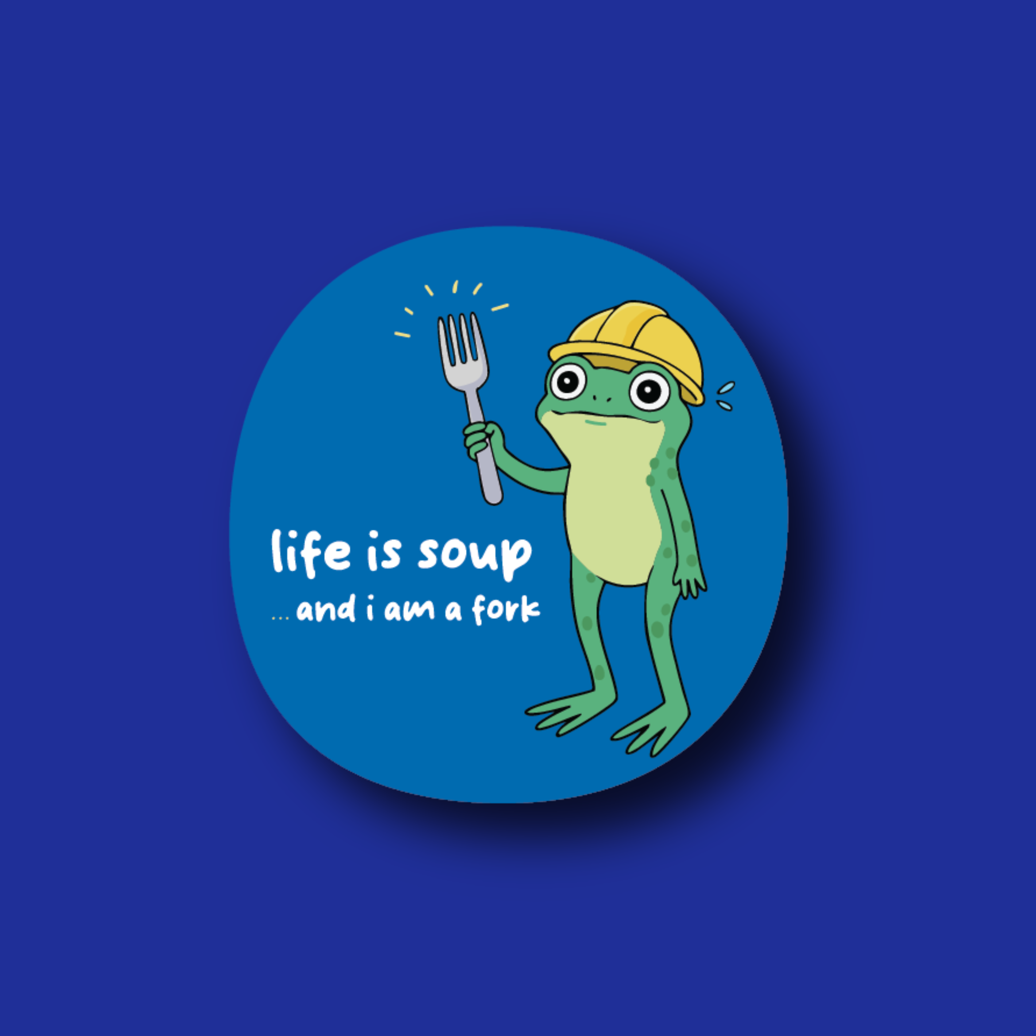 Badge Topper: Life is soup