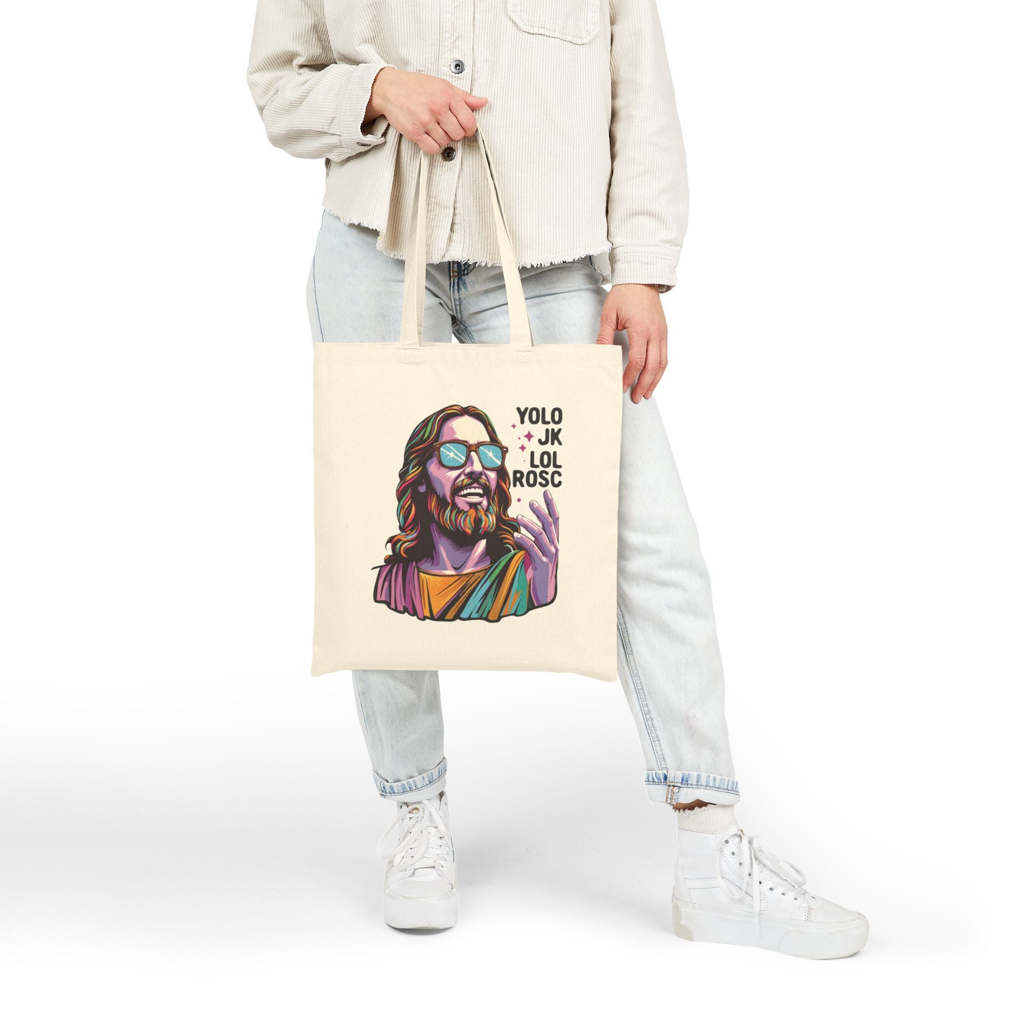 Tote Bag: YOLO LOL jk ROSC Jesus Nurse