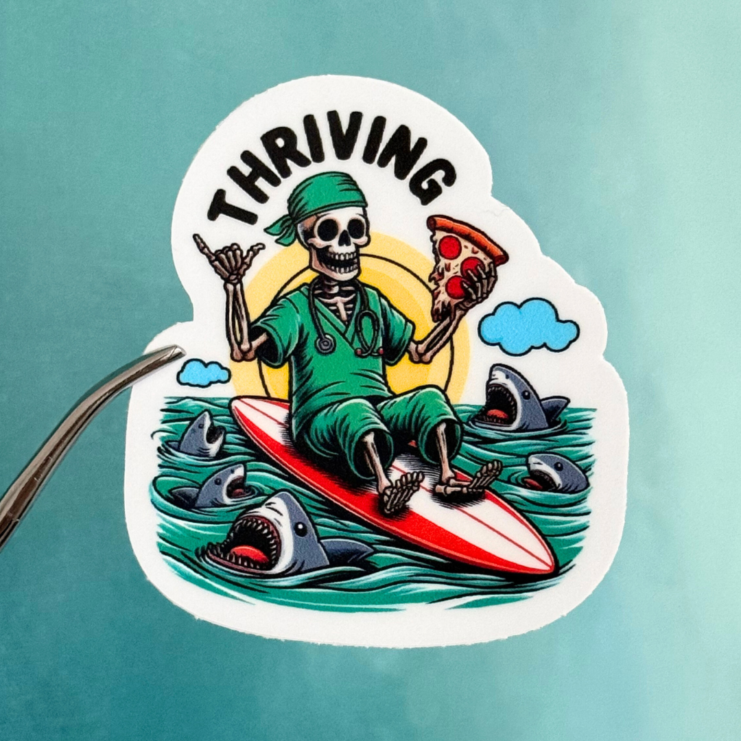 Sticker: Thriving Skeleton