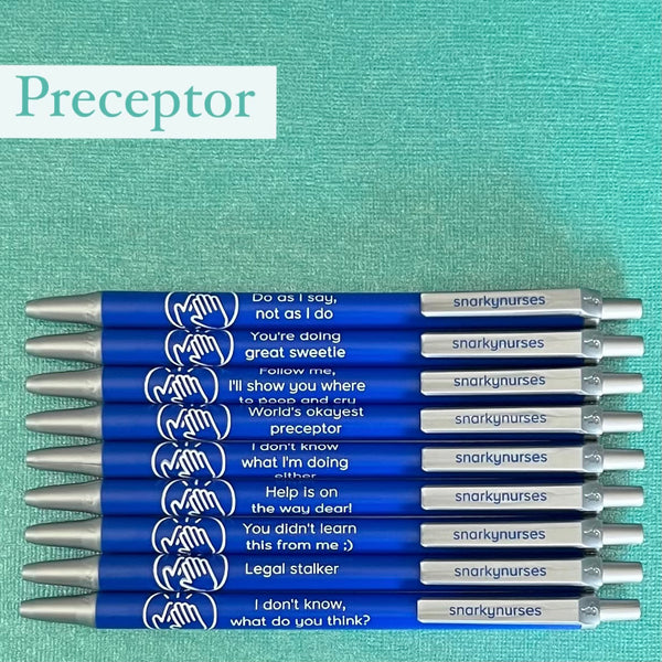 Snarky Pens: Preceptor Pen Set - Set of 9 Pens