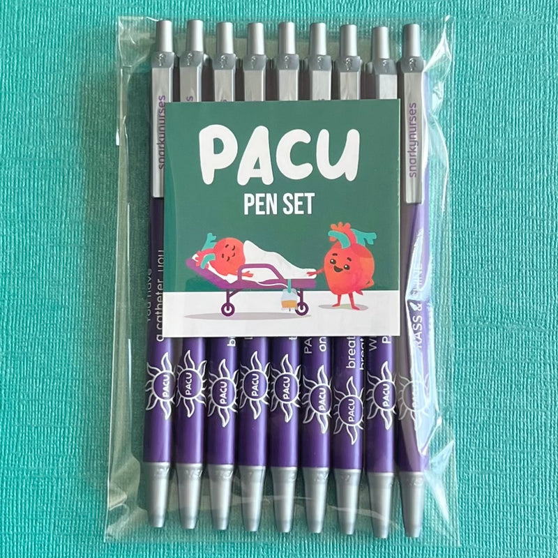 Snarky Pens: PACU Pen Set - Set of 9 Pens