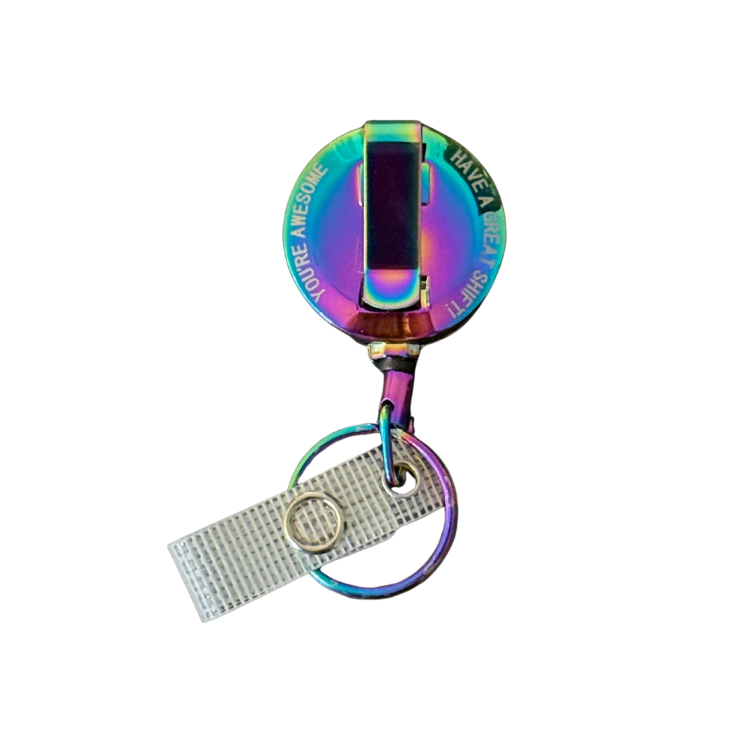 Heavy Duty Badge Reel - Rainbow