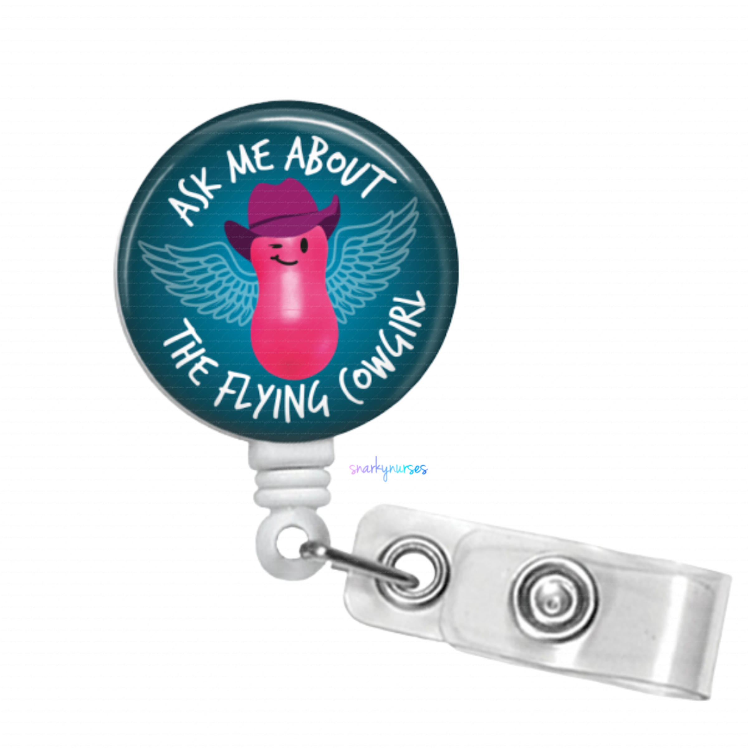 Badge Reel: Ask me about the flying cowgirl