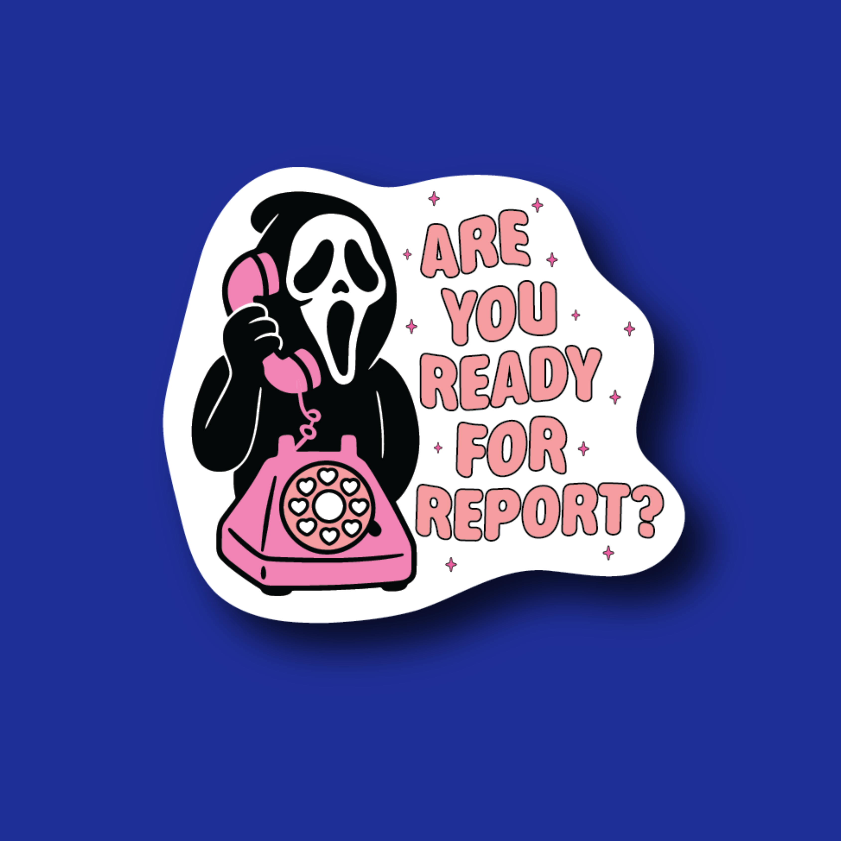 Badge Topper:  Ghostface Ready for Report?