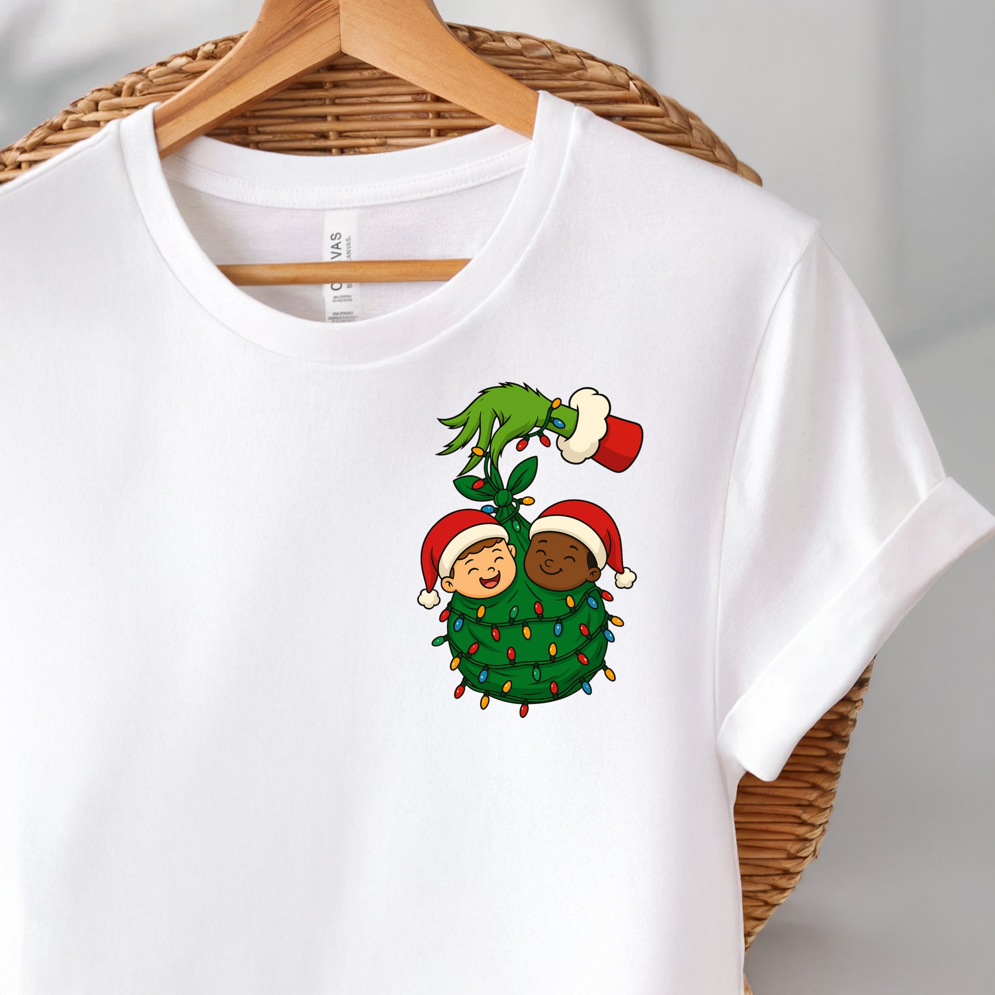 Grinch Christmas Babies L&D Mother Baby LDRP Holiday Nurse Shirt - Left Chest