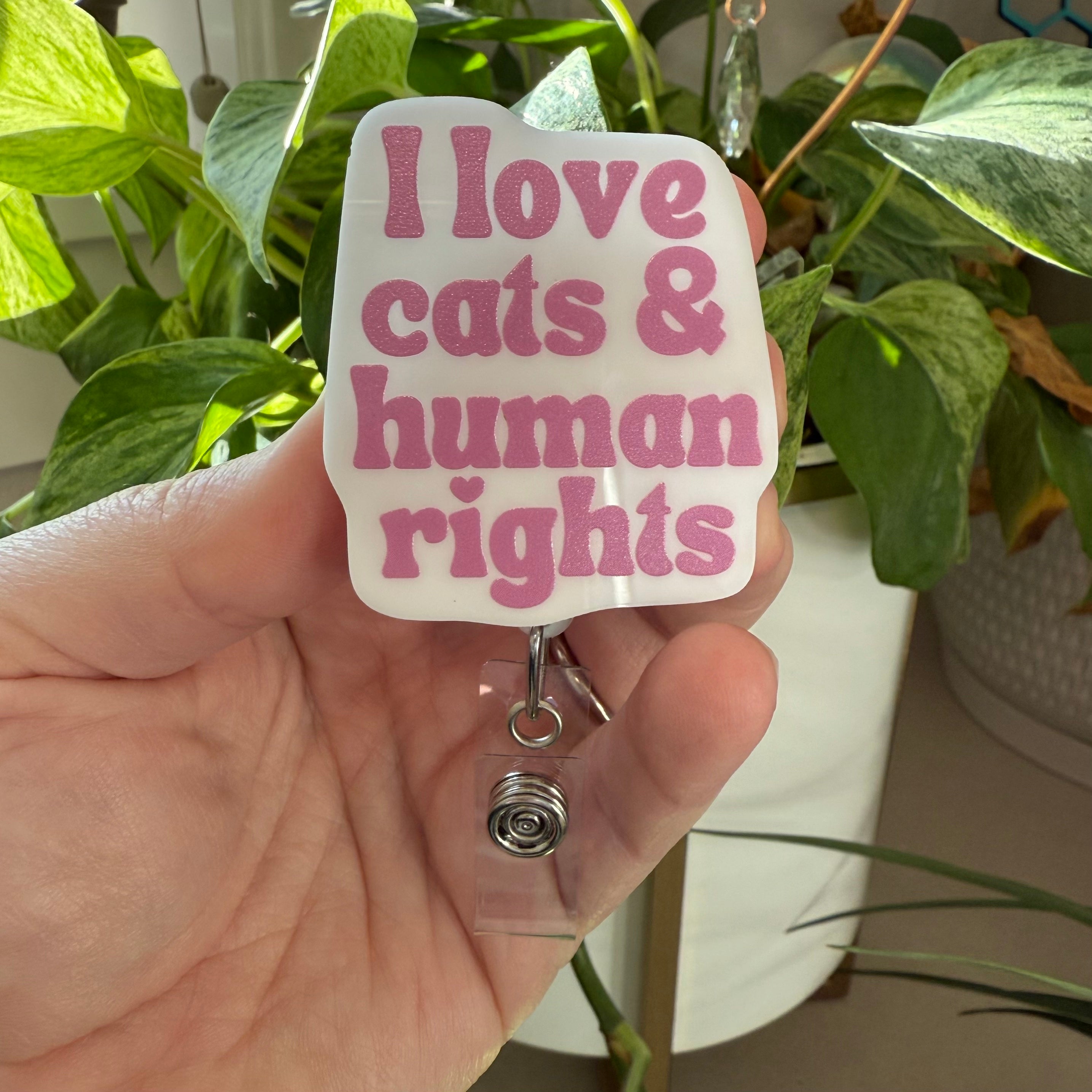 Badge Reel: I love cats & human rights