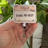 Badge Reel: Hello I am doing my best!
