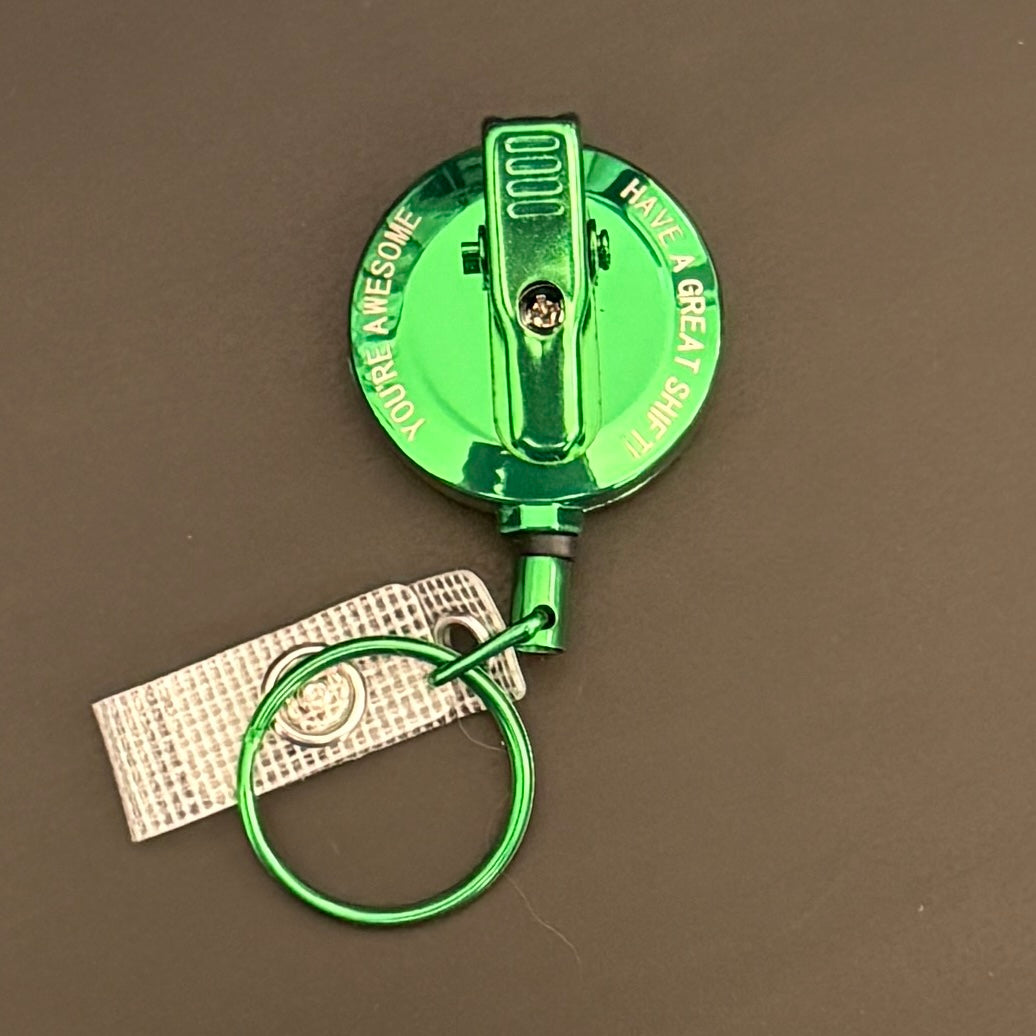 Heavy Duty Badge Reel - Green