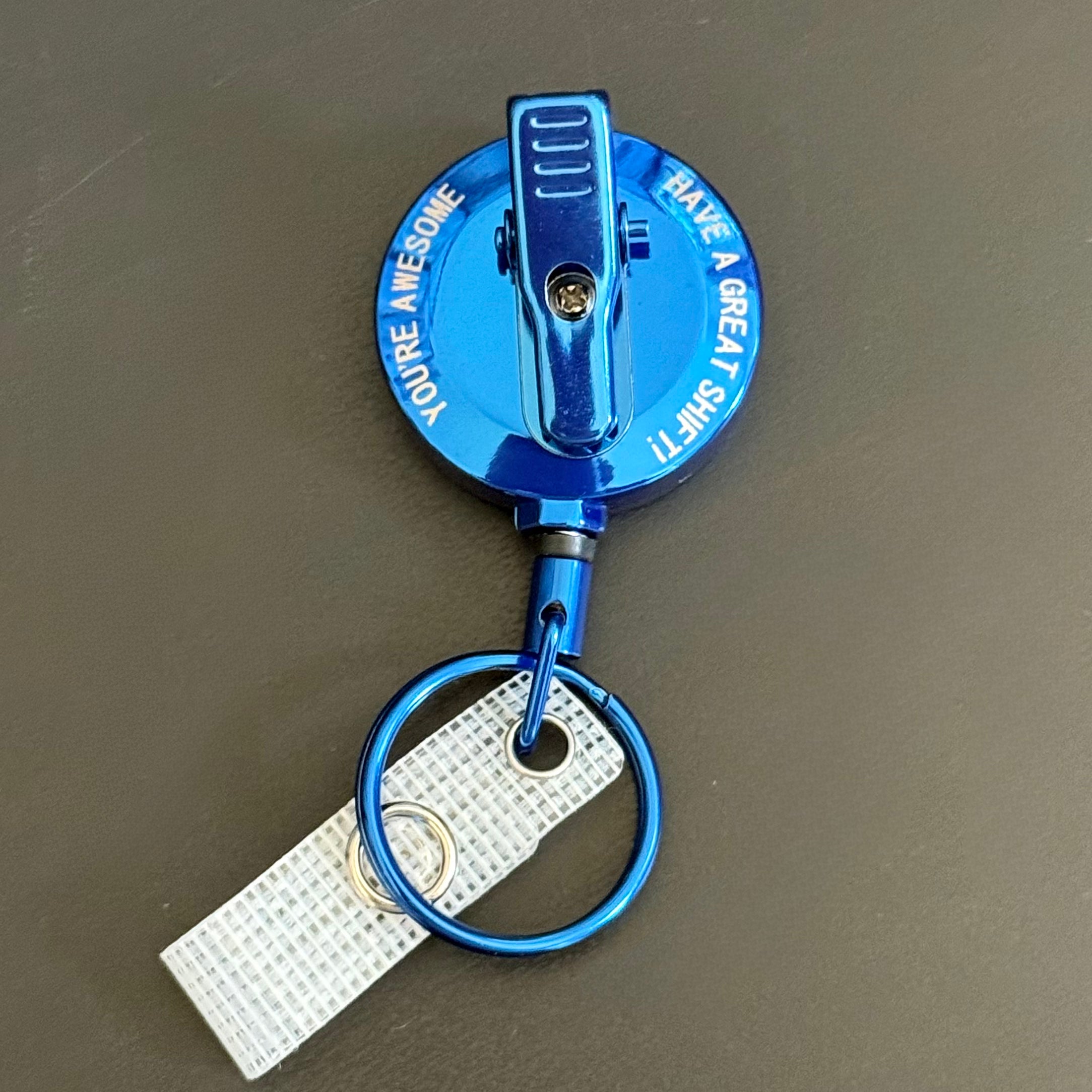 Heavy Duty Badge Reel - Blue