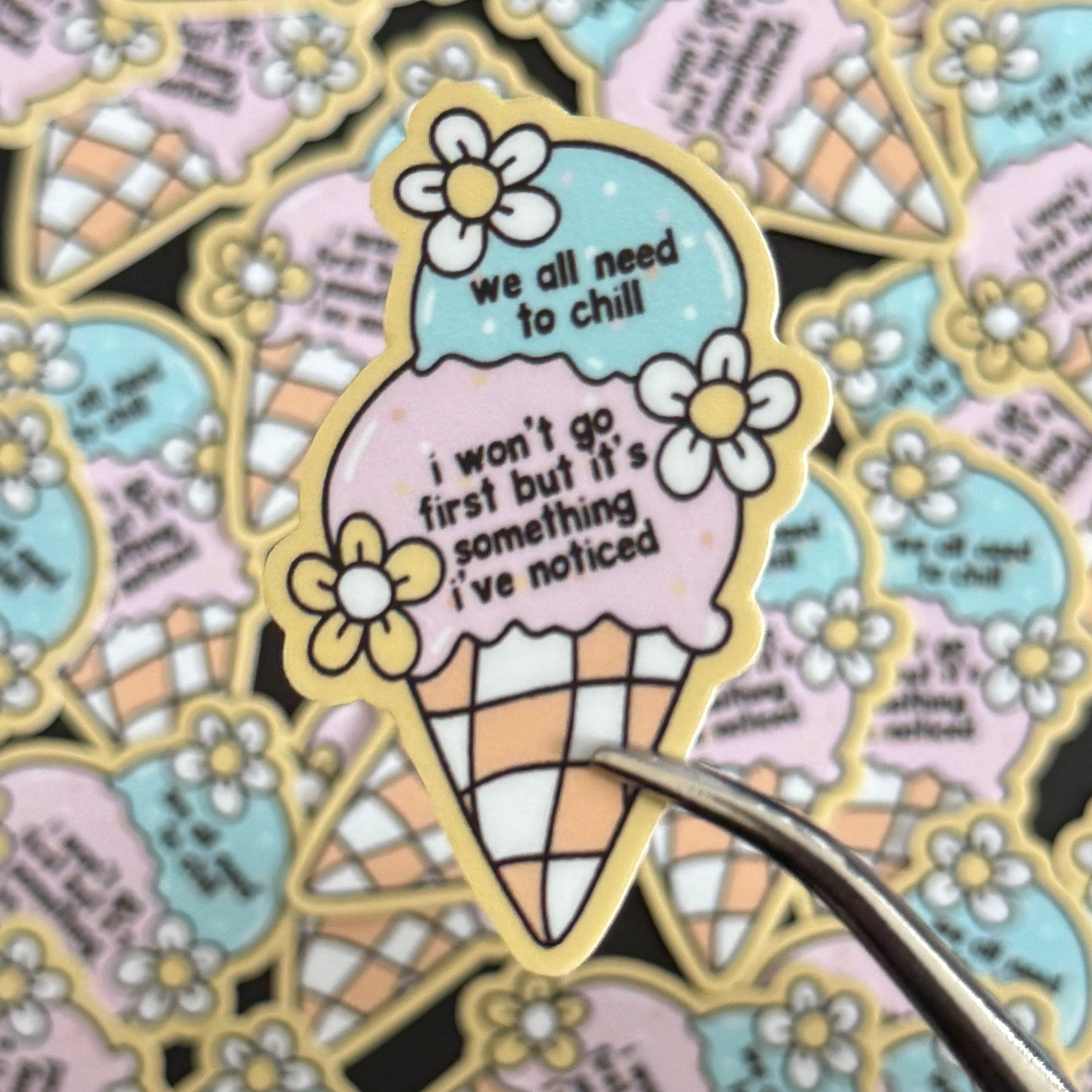 Sticker: We all need to chill