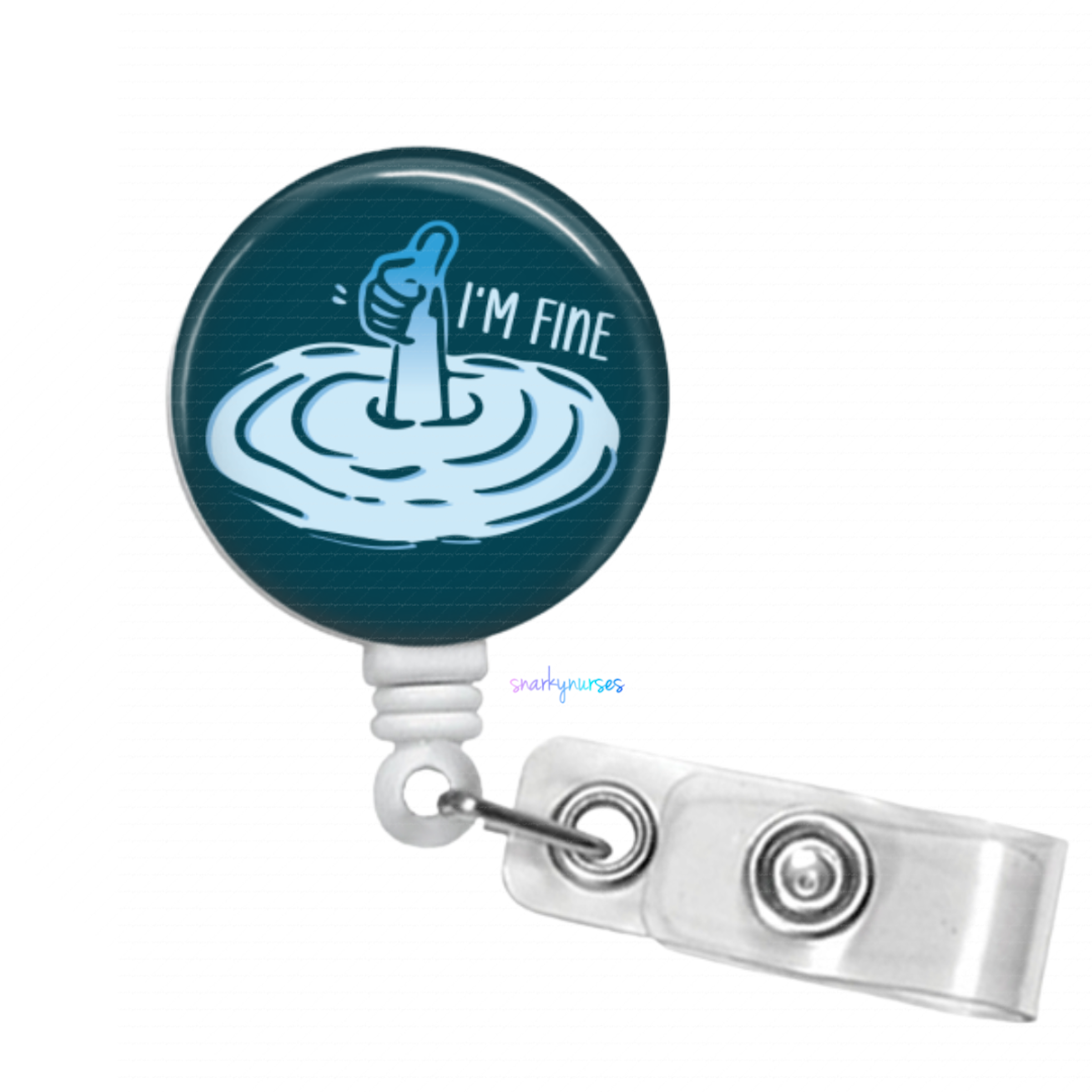 Badge Reel: I'm fine thumbs up