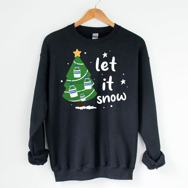 Sweatshirt: Let it snow propofol tree