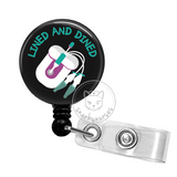 Badge Reel: Lined and Dined