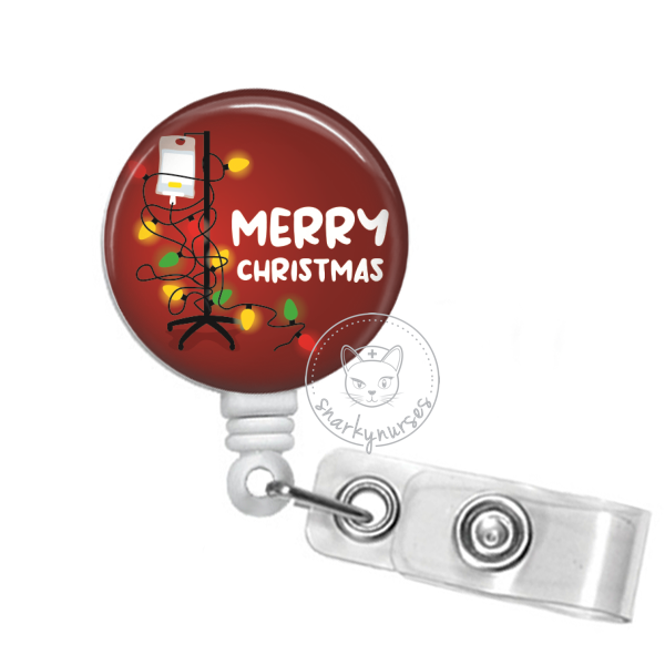 Badge Reel: Merry Christmas Tangled Lines