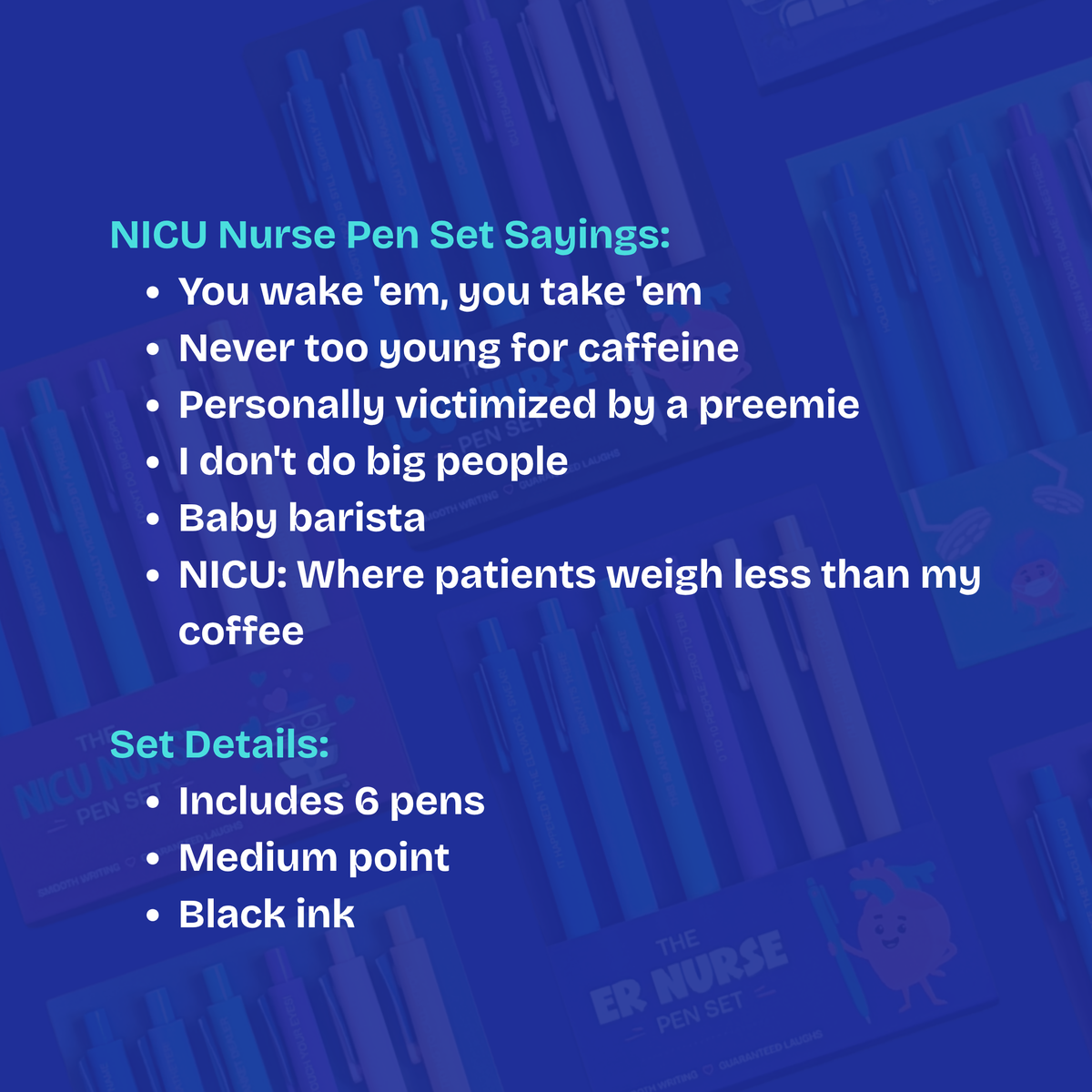 NICU Nurse Pen Set