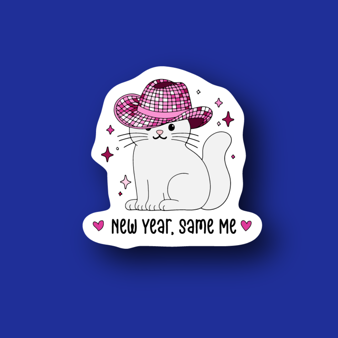 Acrylic Badge Topper: New Year, Same Me