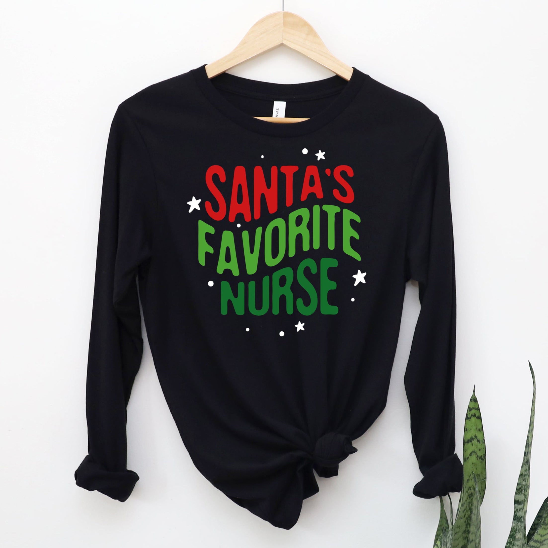 Santa's Favorite Nurse - Long Sleeve