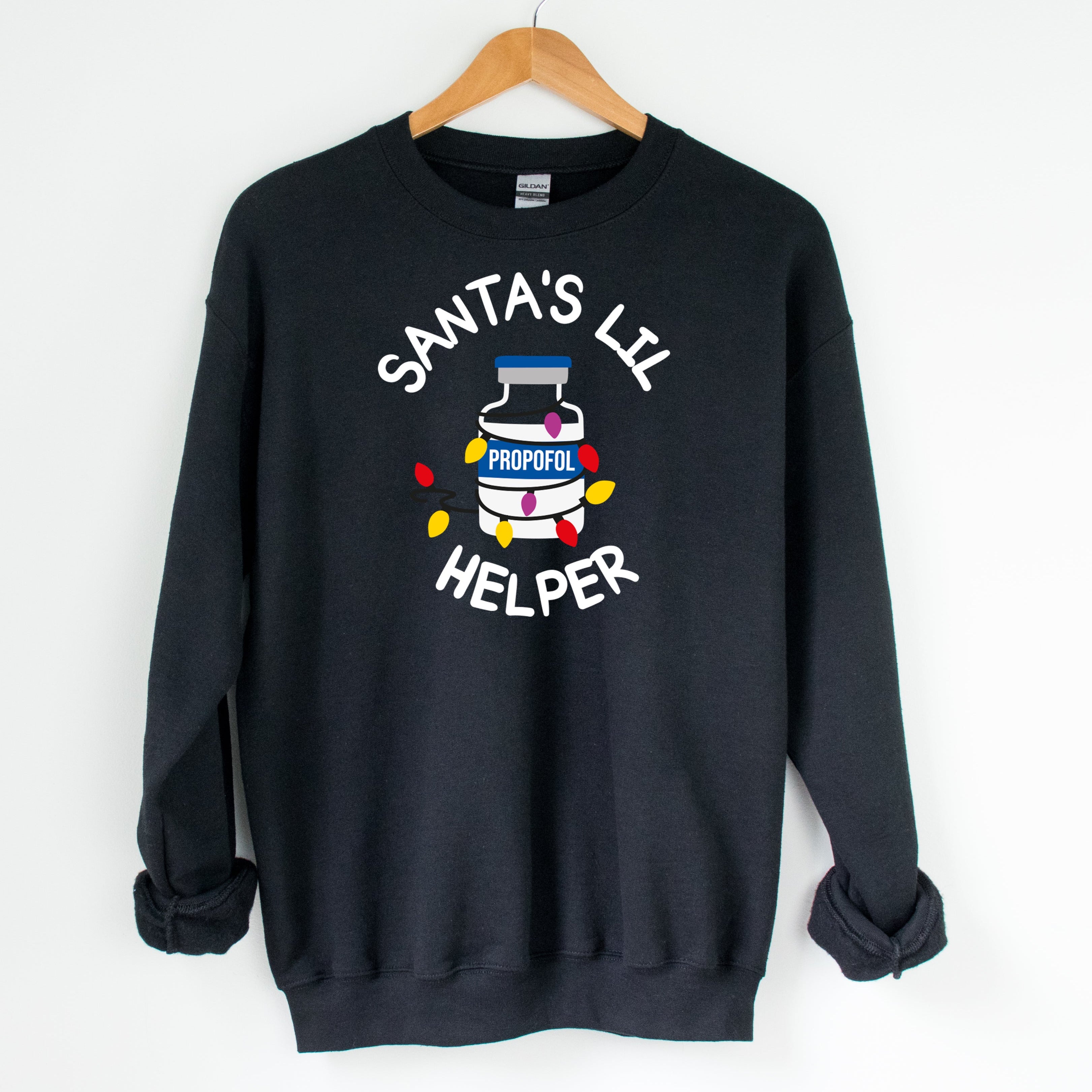 Sweatshirt: Santa's lil helper