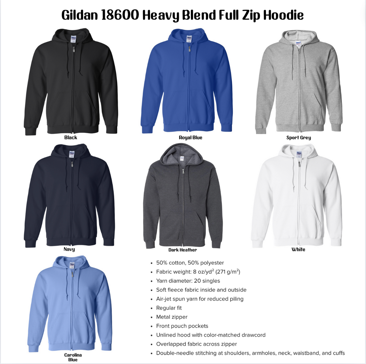 Gildan G195 Unisex Hammer Maxweight Hooded Sweatshirt