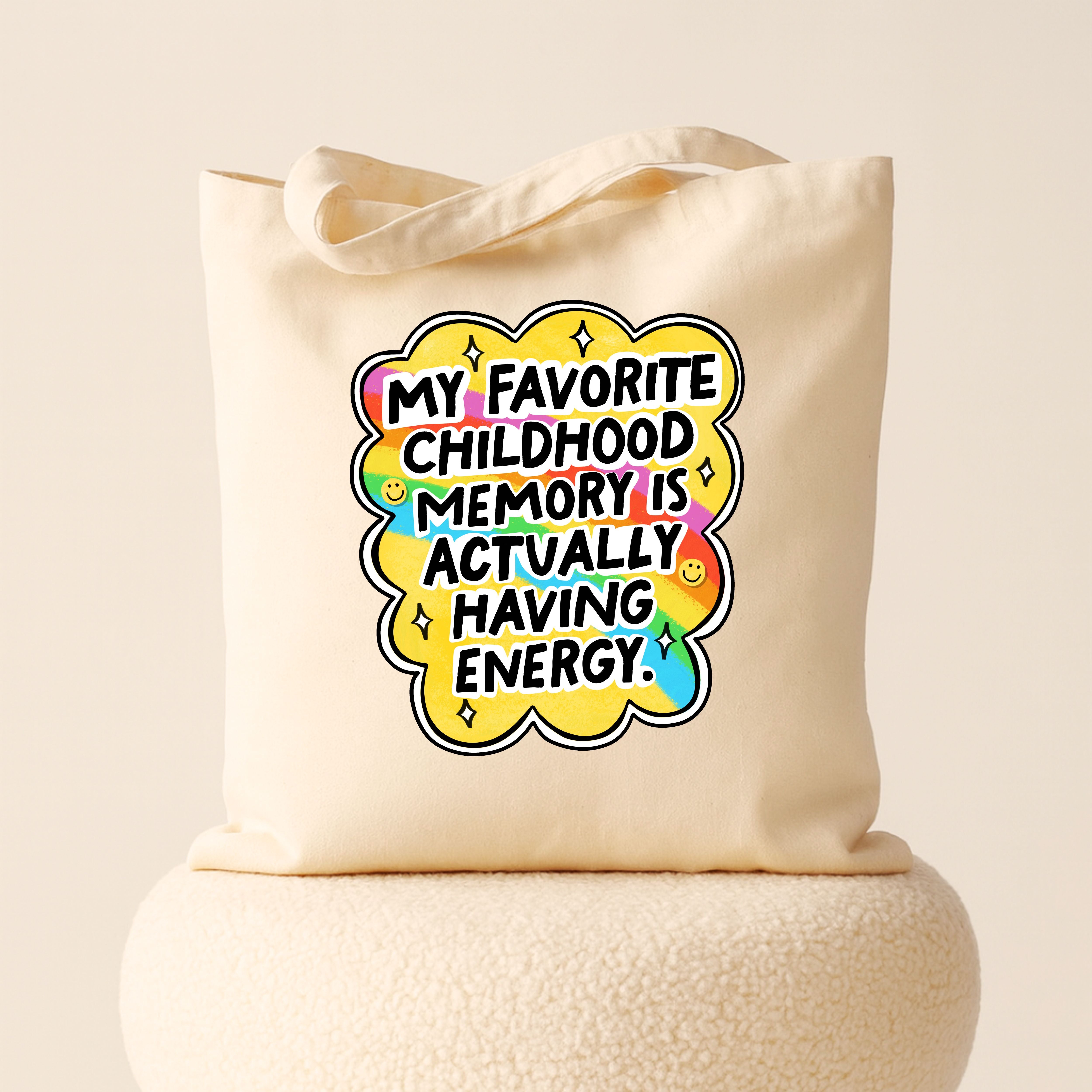 Tote bag: My favorite childhood memory