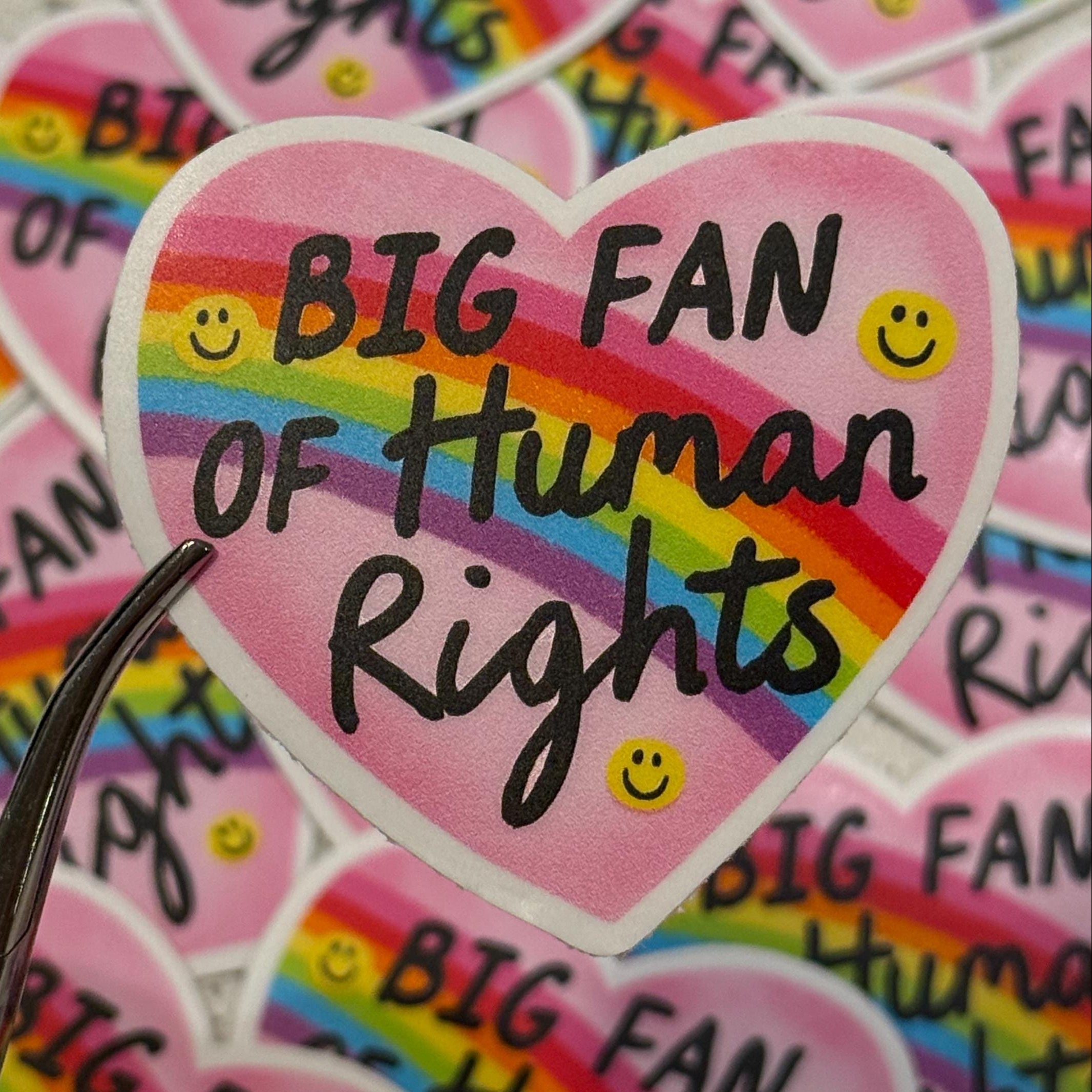 Sticker: Big Fan of Human Rights