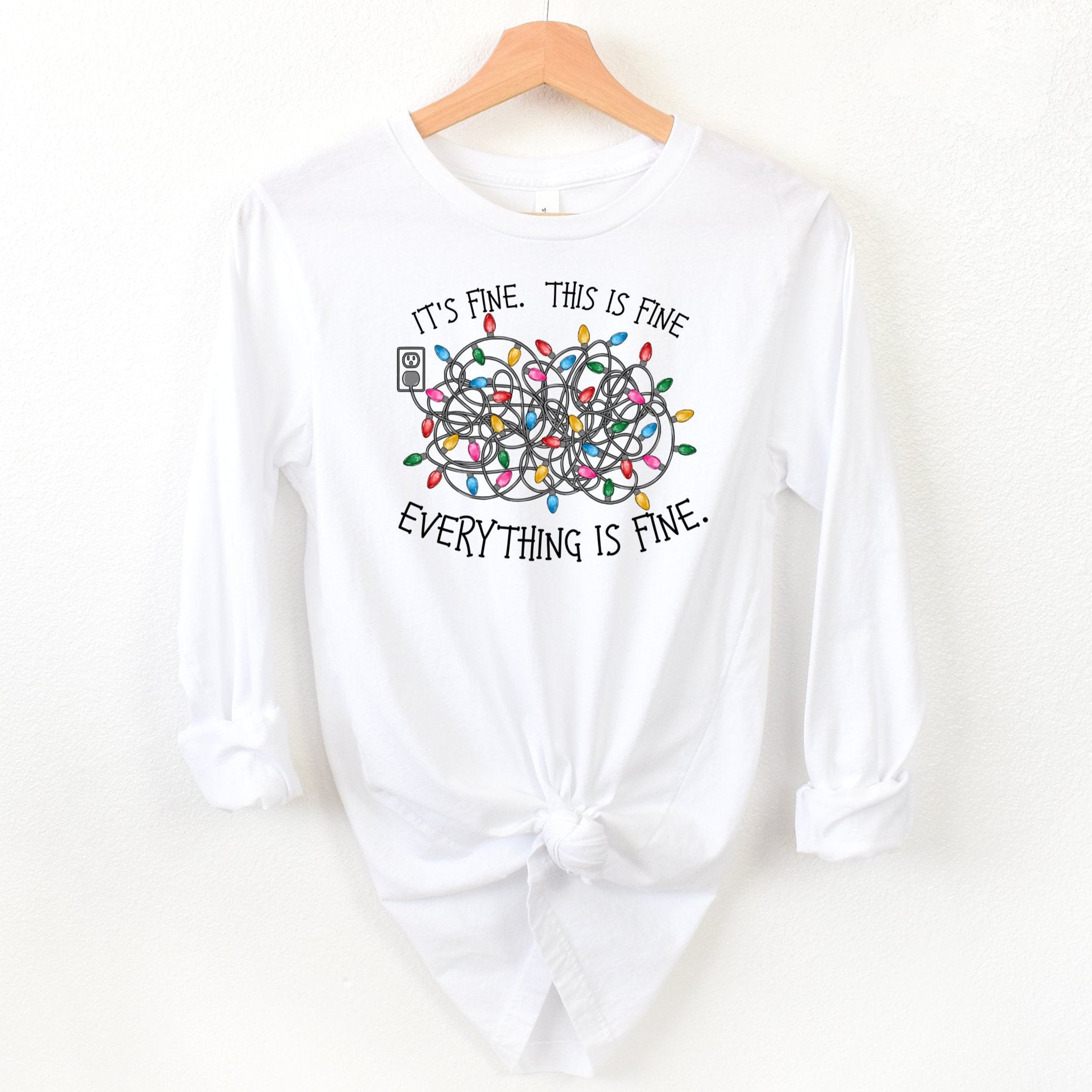 It's Fine Christmas Light Bundle - Long Sleeve