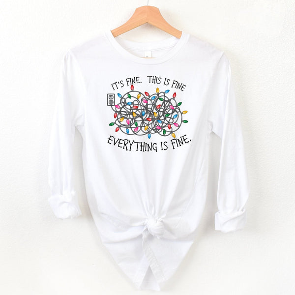 It's Fine Christmas Light Bundle - Long Sleeve