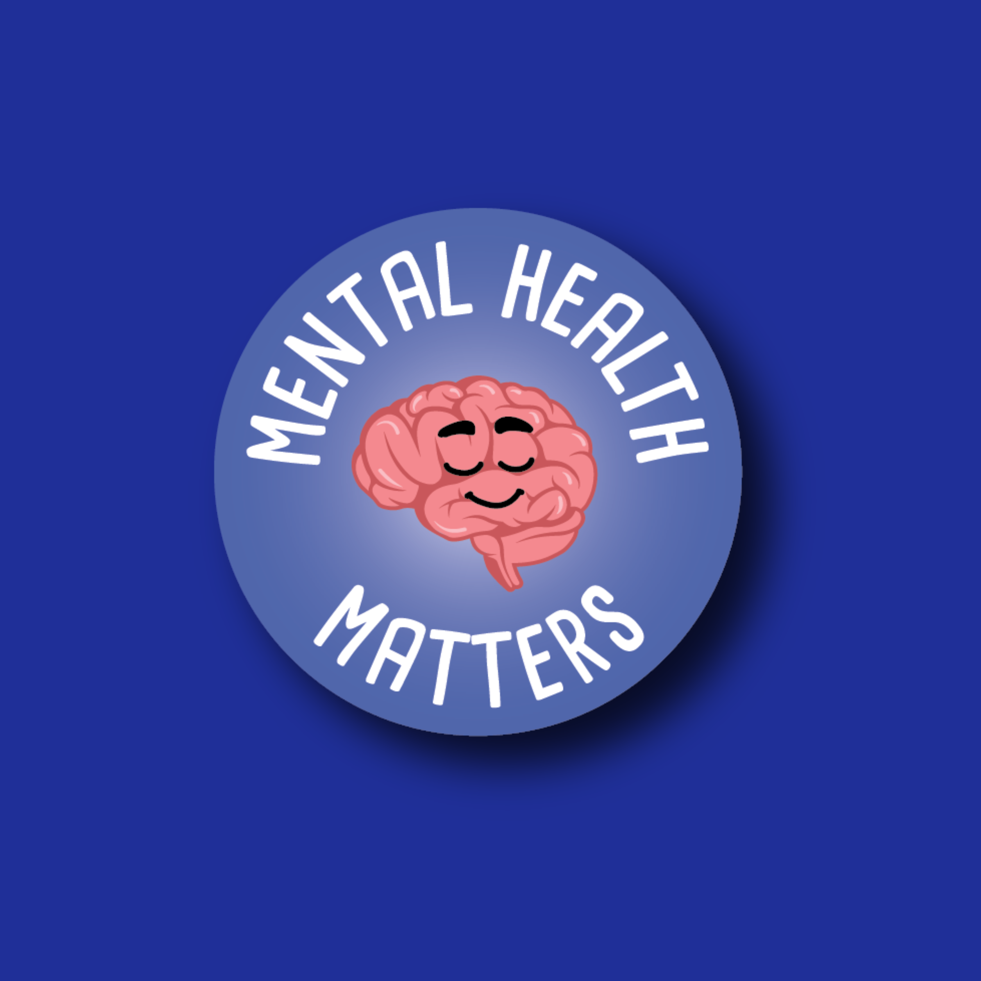 Acrylic Badge Topper: Mental Health Matters