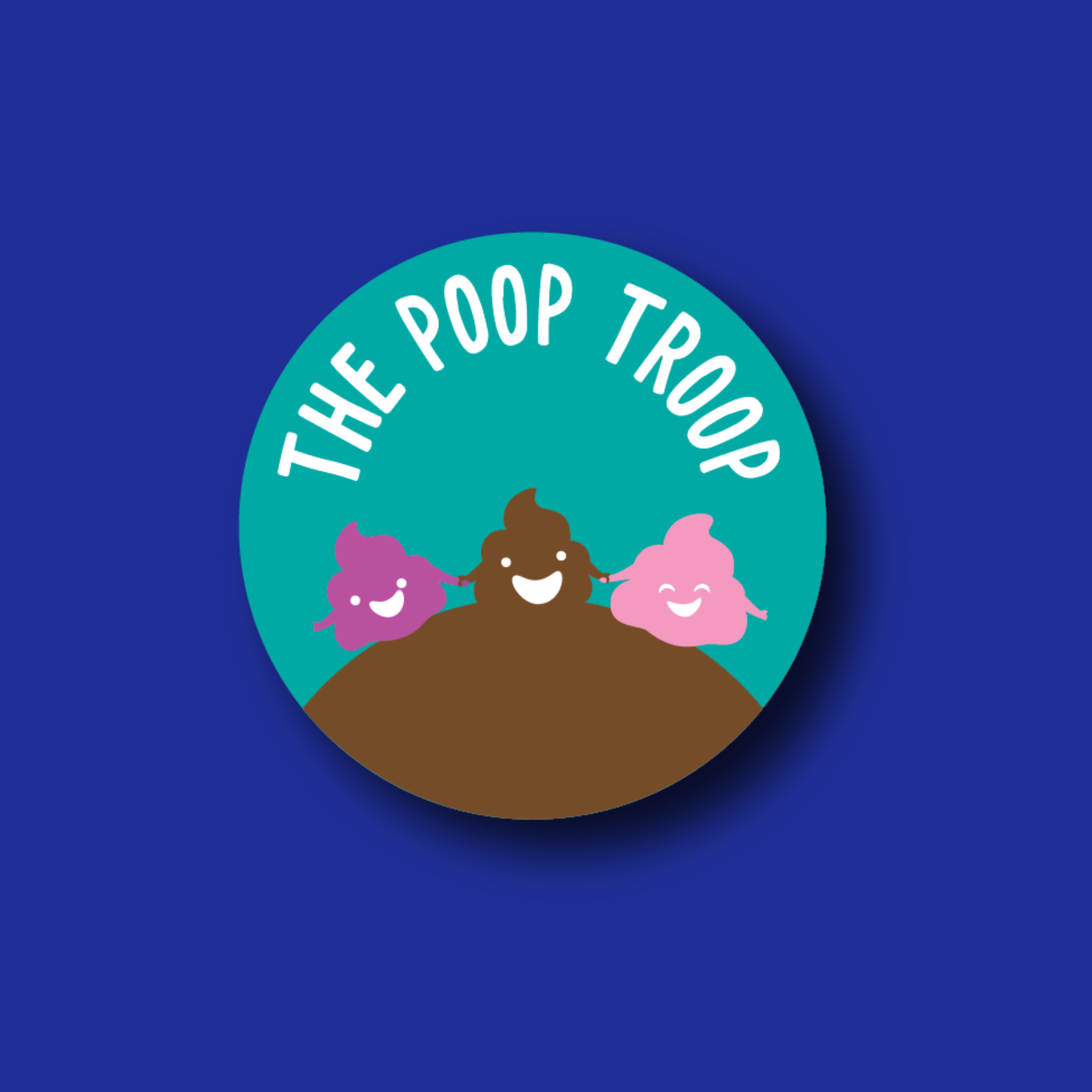 Acrylic Badge Topper: Poop Troop