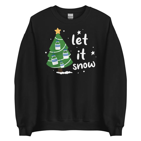 Sweatshirt: Let it snow propofol tree