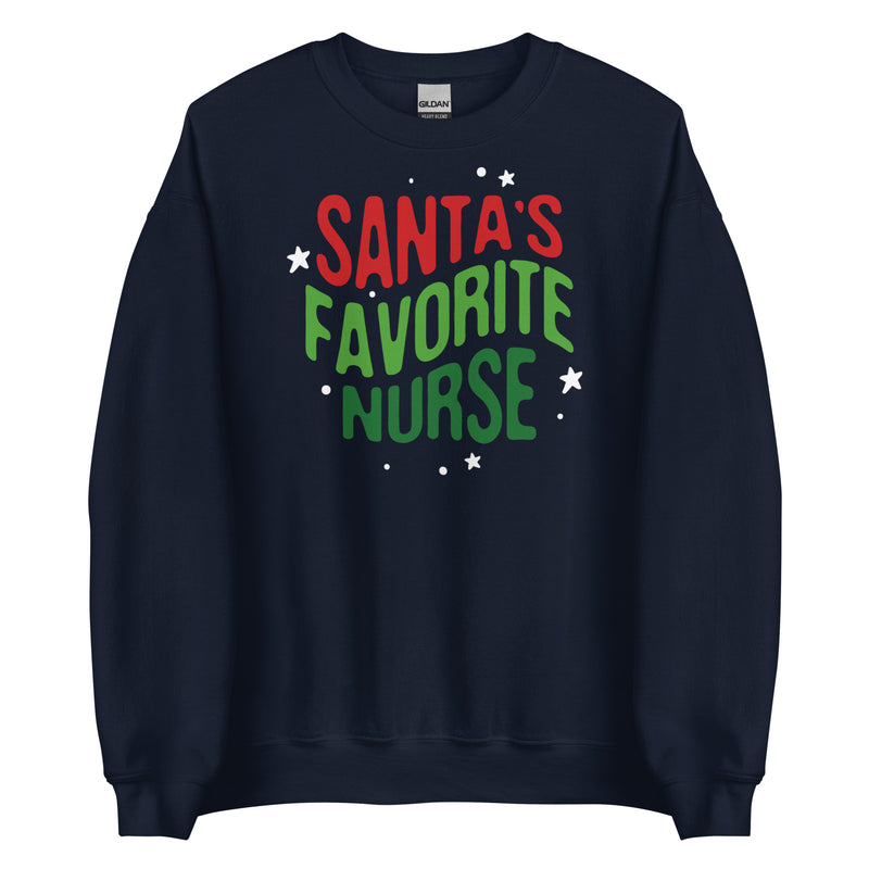 Sweatshirt: Santa's Favorite Nurse