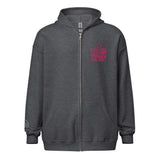 Embroidered Full-Zip Hoodie: Overstimulated Nurse Club