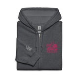 Embroidered Full-Zip Hoodie: Overstimulated Nurse Club