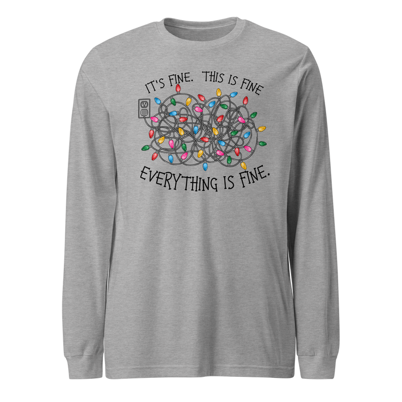 It's Fine Christmas Light Bundle - Long Sleeve